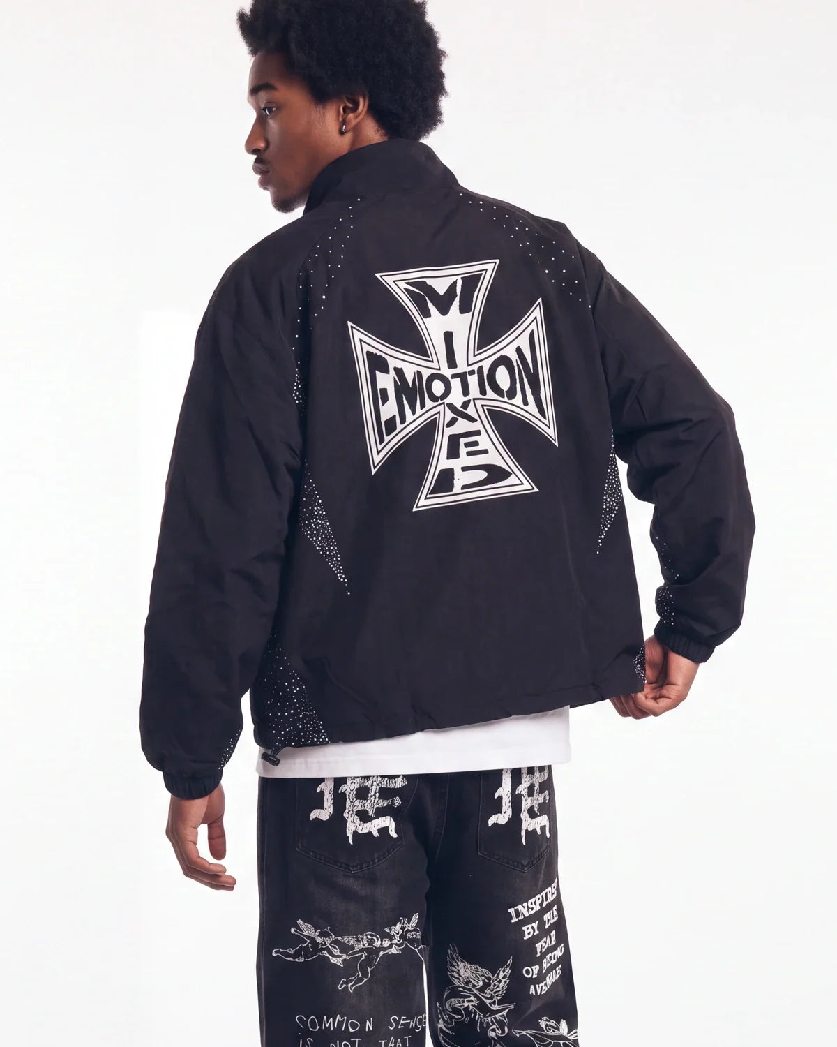 Mixed Emotions Classic Nylon Jacket Black