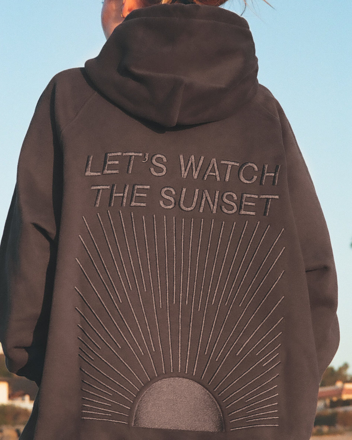 Yin+Yang Lets Watch the Sunset Oversized Lux Hoodie