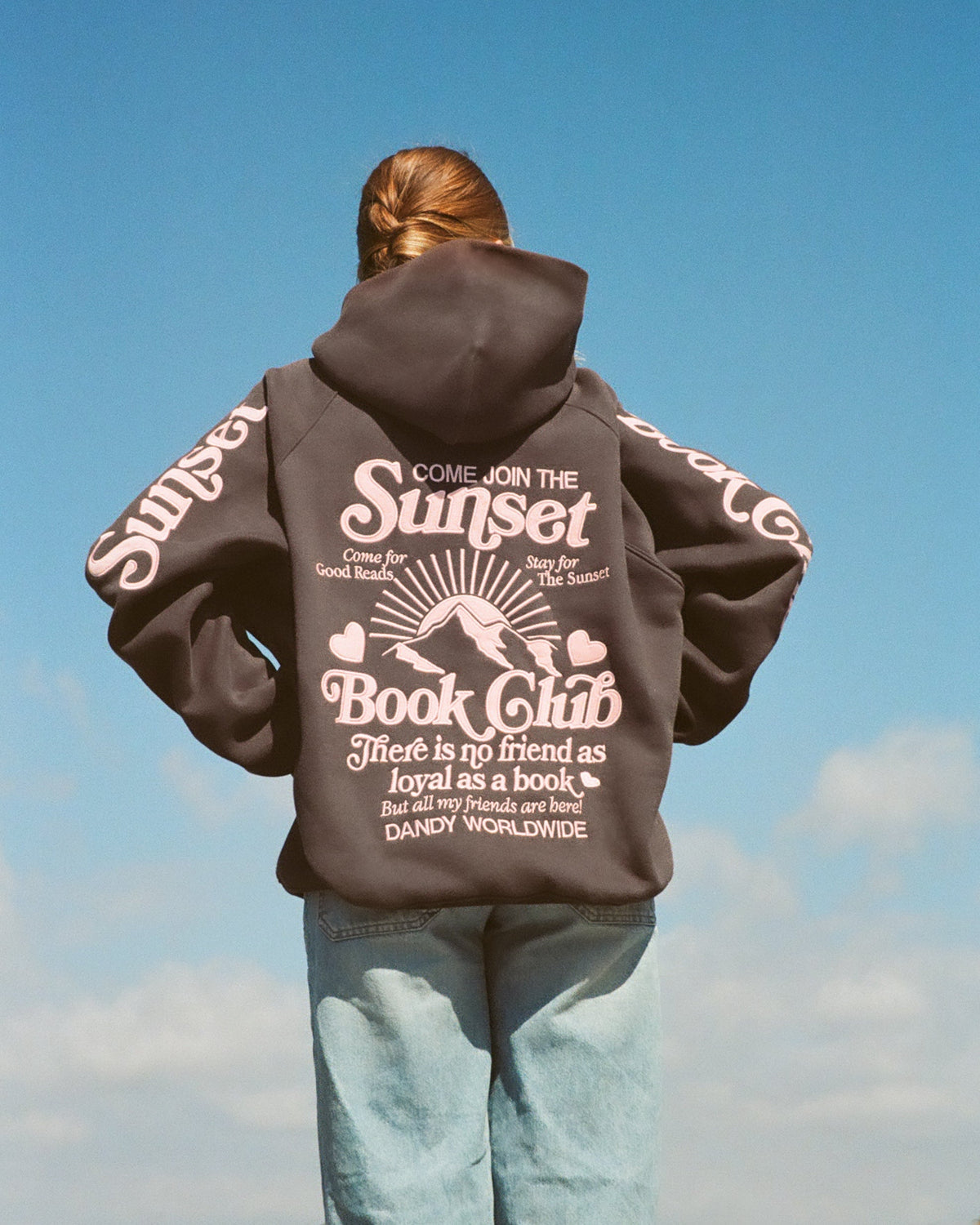 Book Club Oversized Lux Hoodie in Charcoal Gray