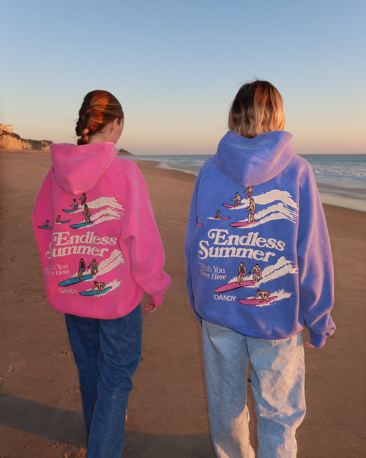 Endless Summer Oversized Lux Hoodie in Vintage Washed Pink