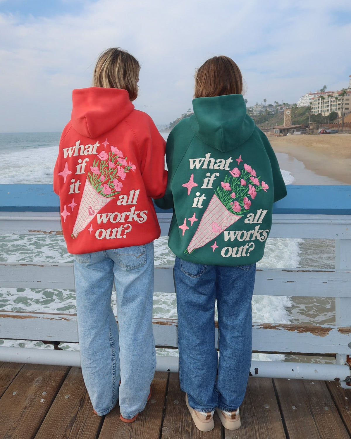 What If Oversized Lux Hoodie in Green
