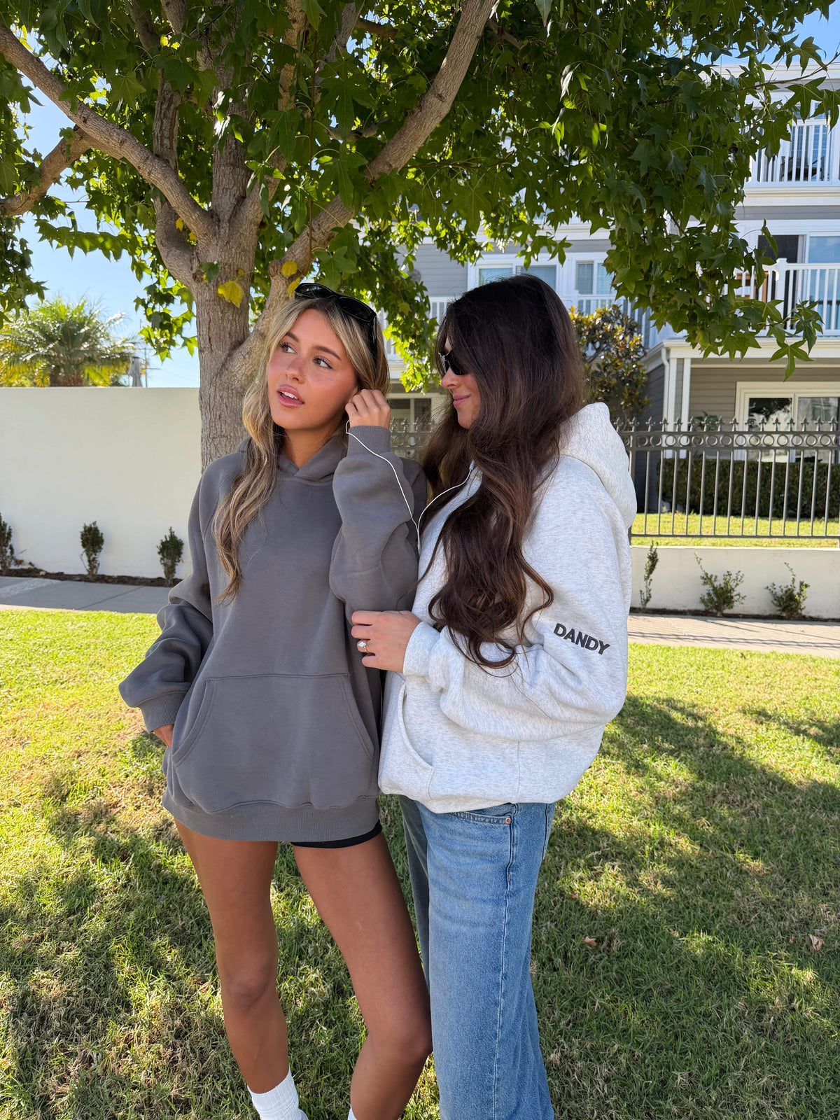 Basics Oversized Lux Hoodie in Heather Grey