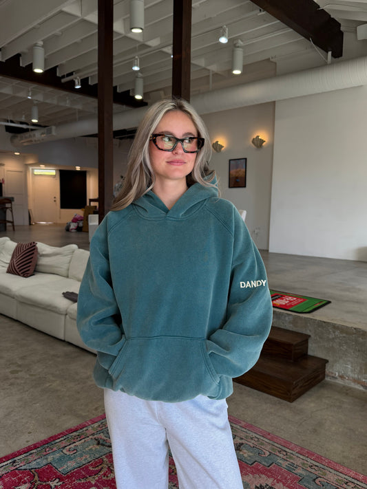 Basics Oversized Lux Hoodie in Pine Green