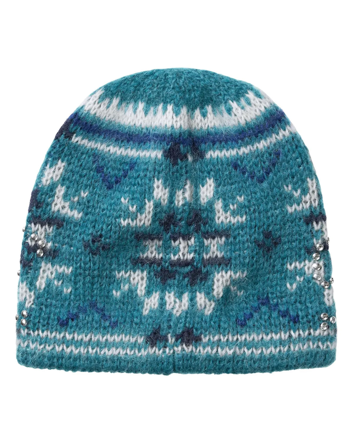 Supreme Far Isle Studded Beanie Slate Blue