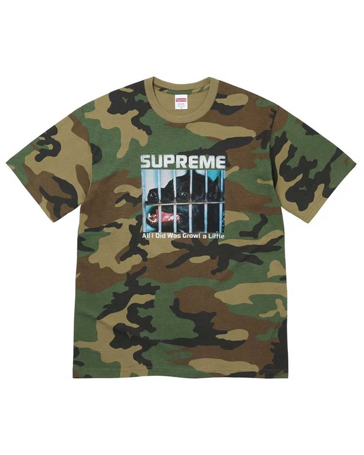 Supreme Growl Tee Camo