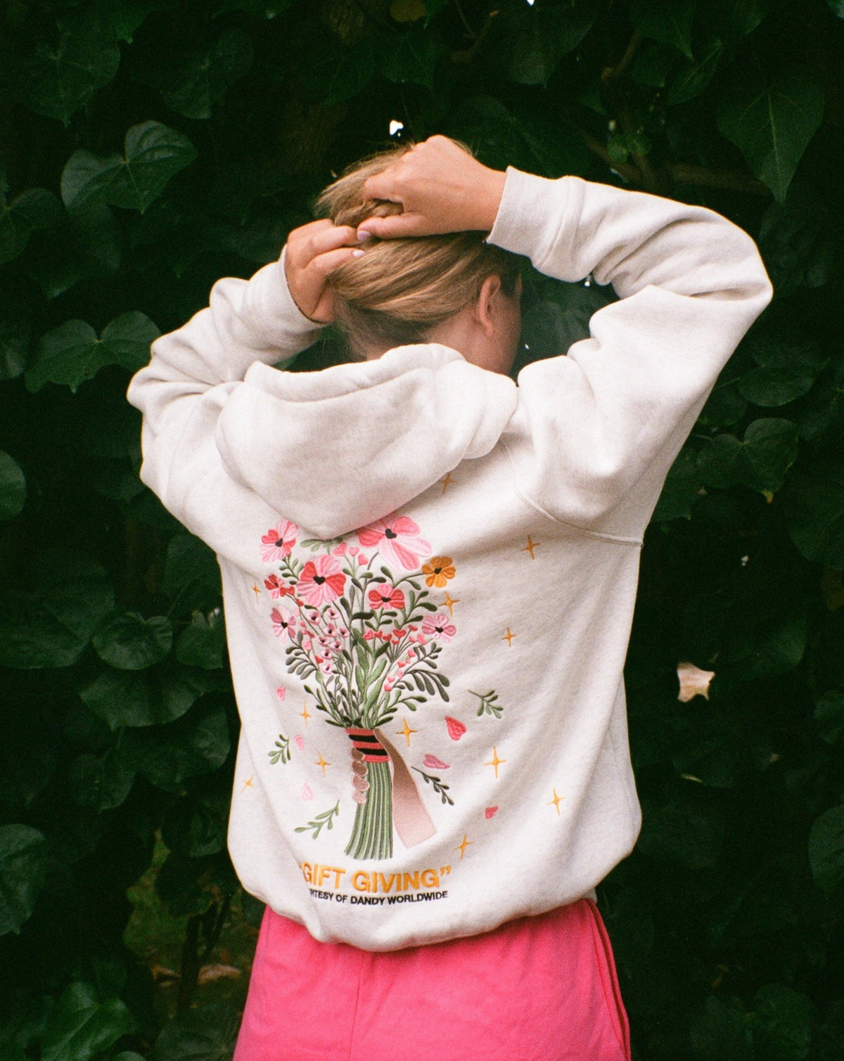 Gift Giving Oversized Lux Hoodie in Heather Gray