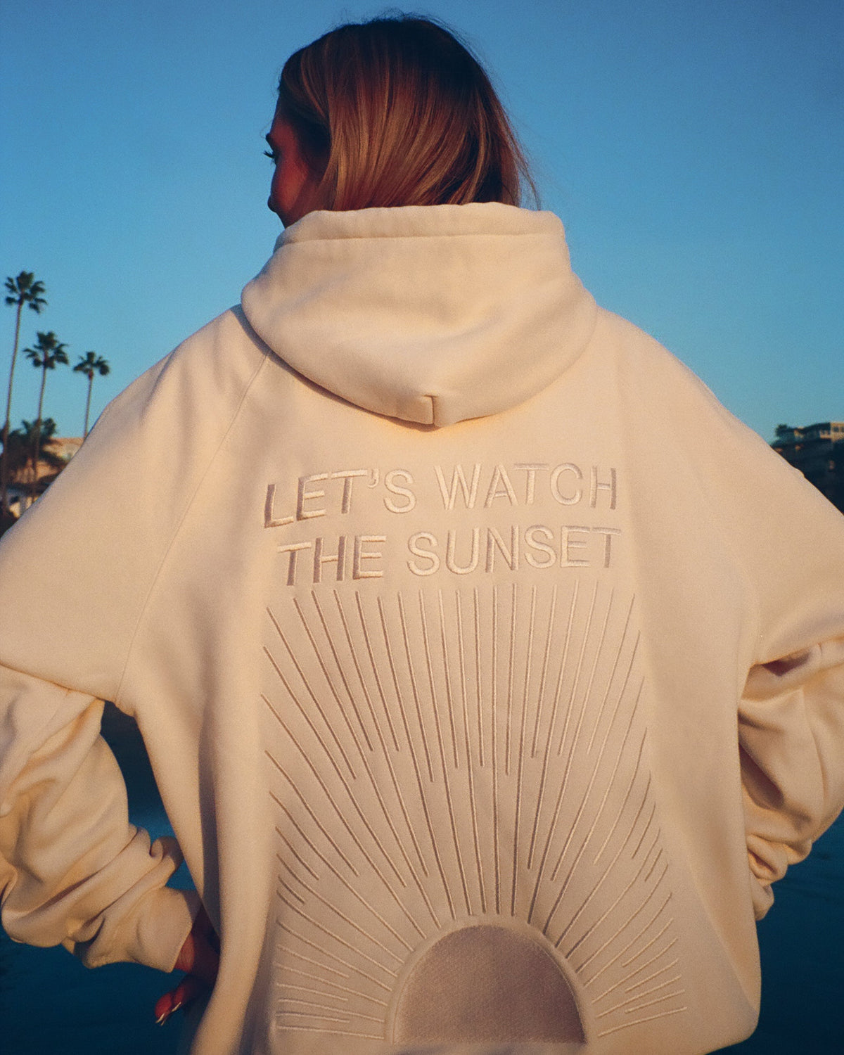 Yin+Yang Lets Watch the Sunset Oversized Lux Hoodie