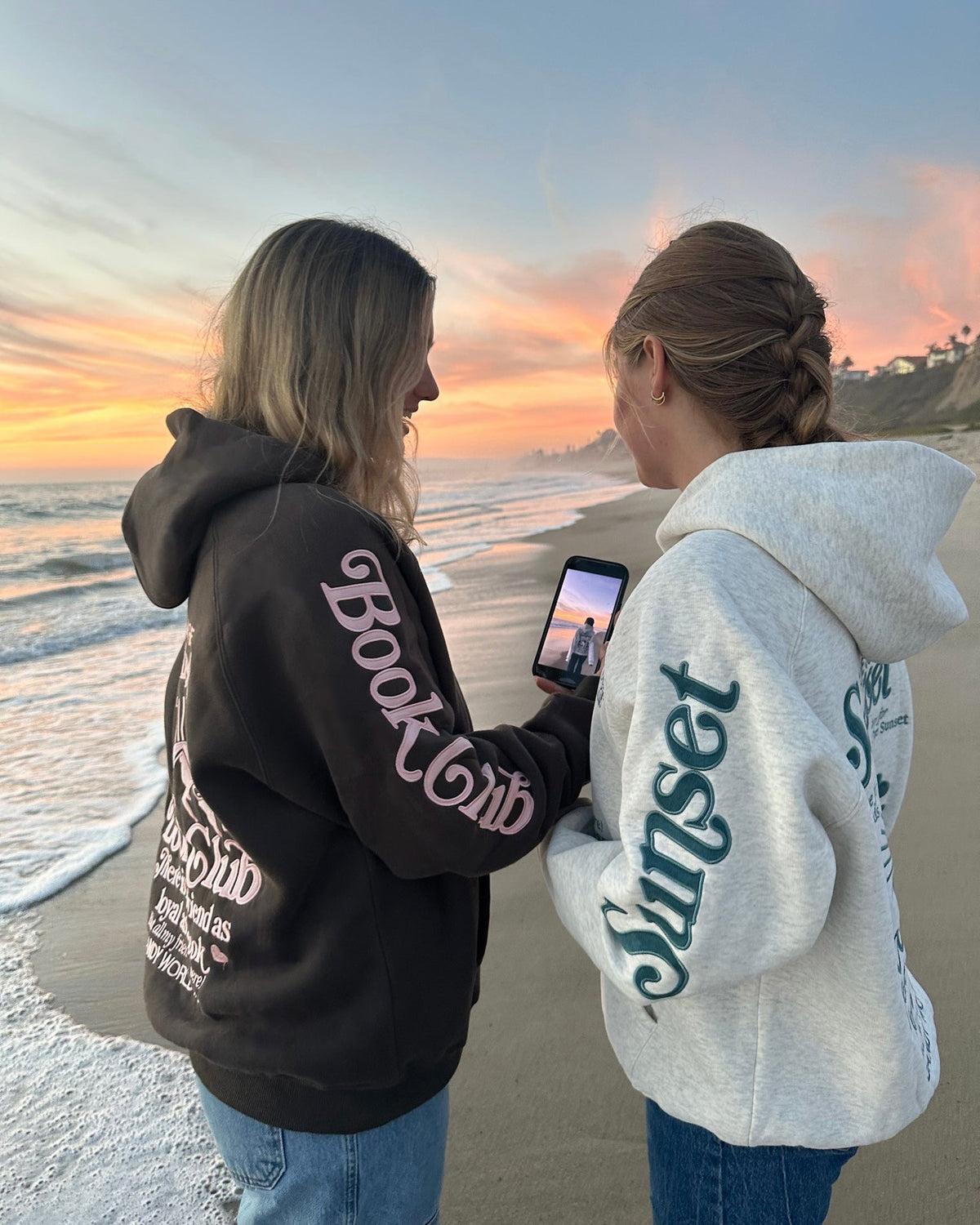 Book Club Oversized Lux Hoodie in Charcoal Gray