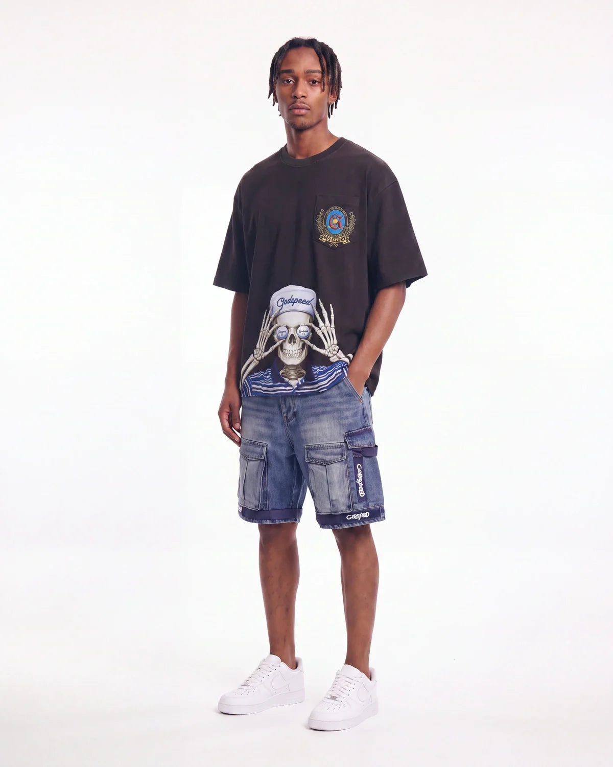 Godspeed Golf Days Pocket Tee Black