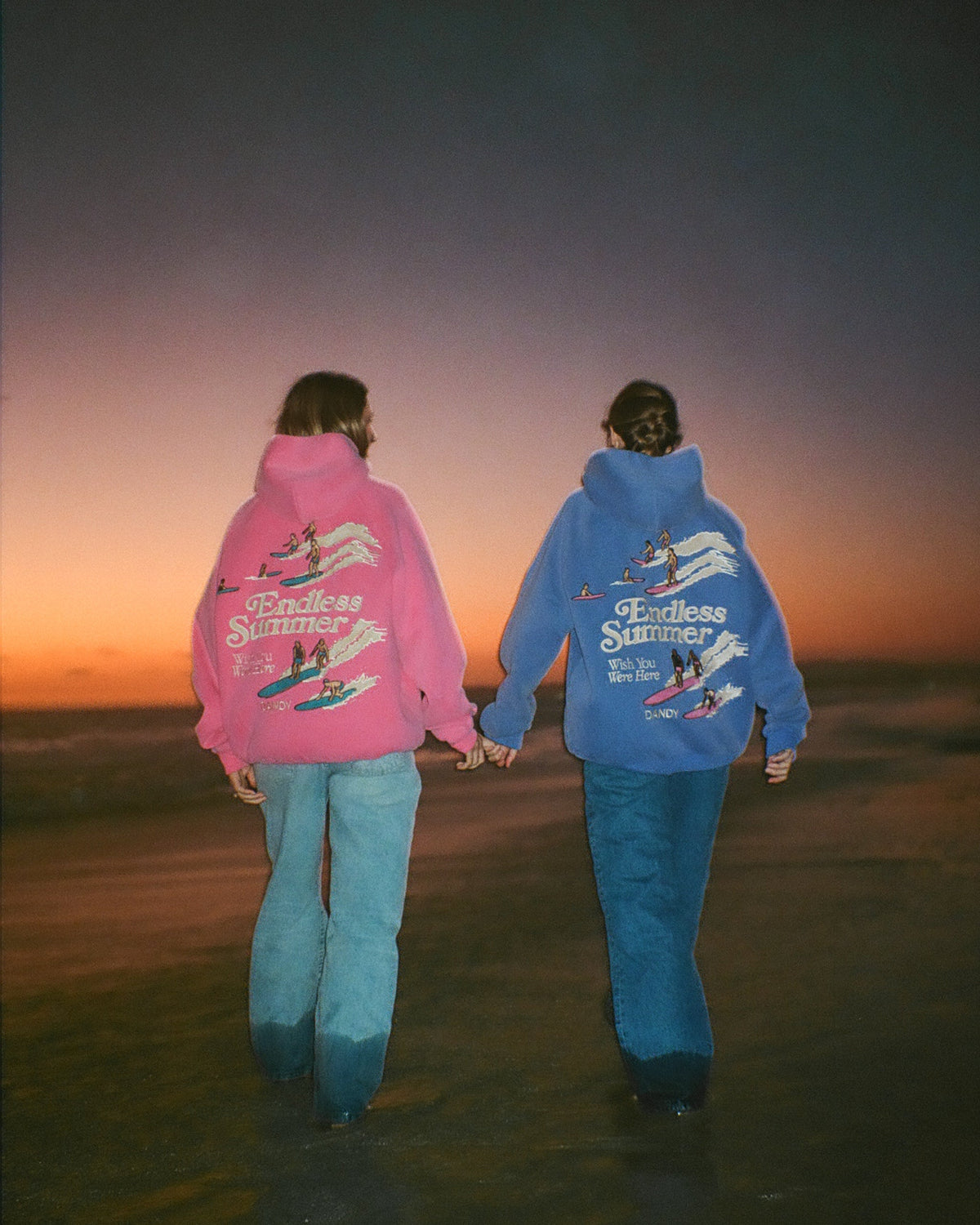 Endless Summer Oversized Lux Hoodie in Vintage Washed Pink