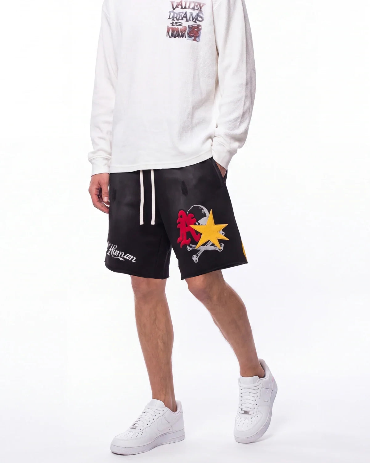 All Human Schizo Shorts Black