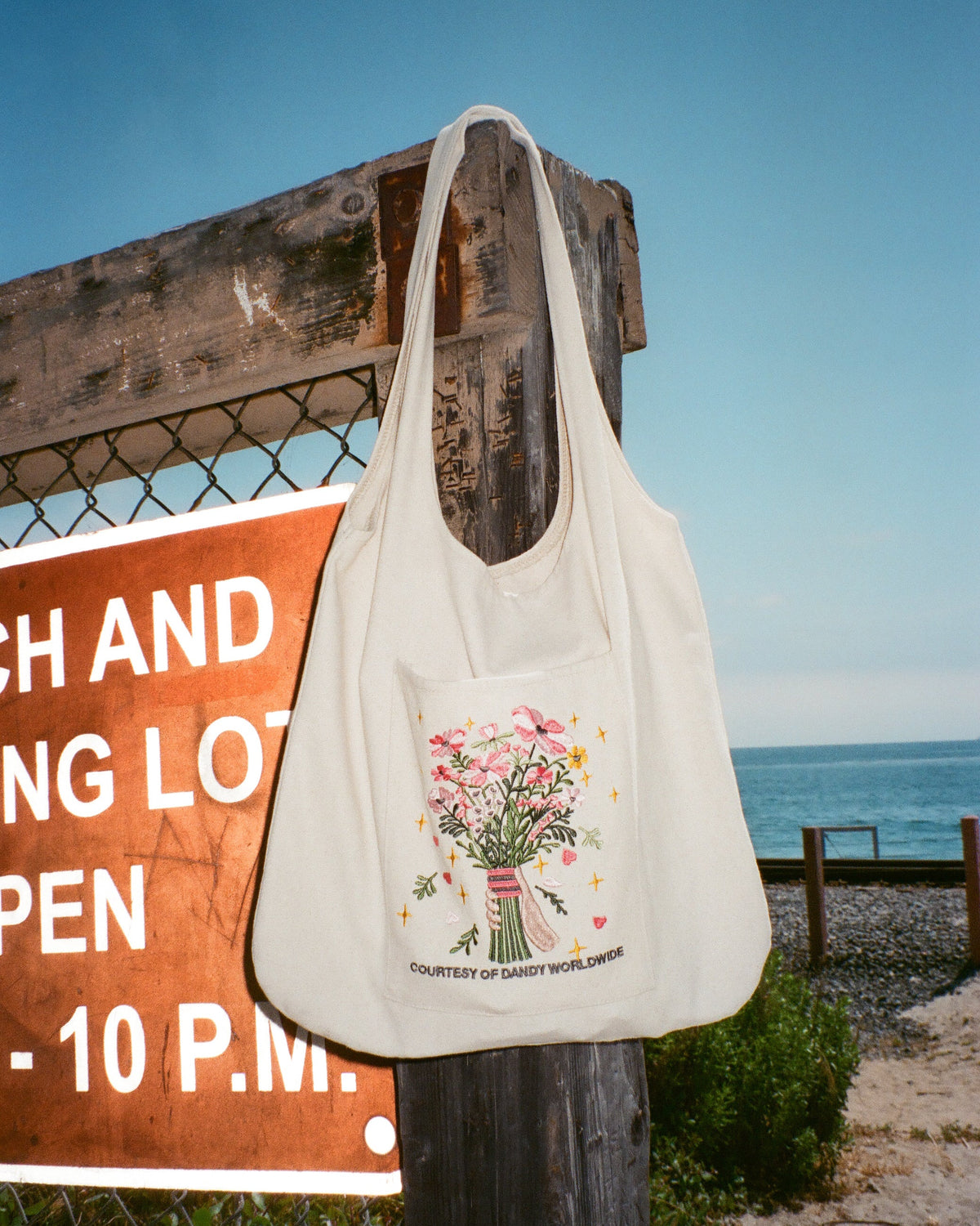 Gift Giving Embroidered Tote Bag