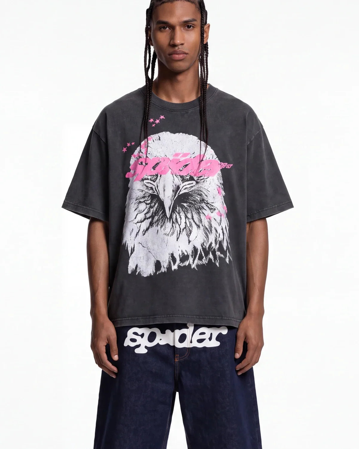 Sp5der Screaming Eagle Tee Onyx