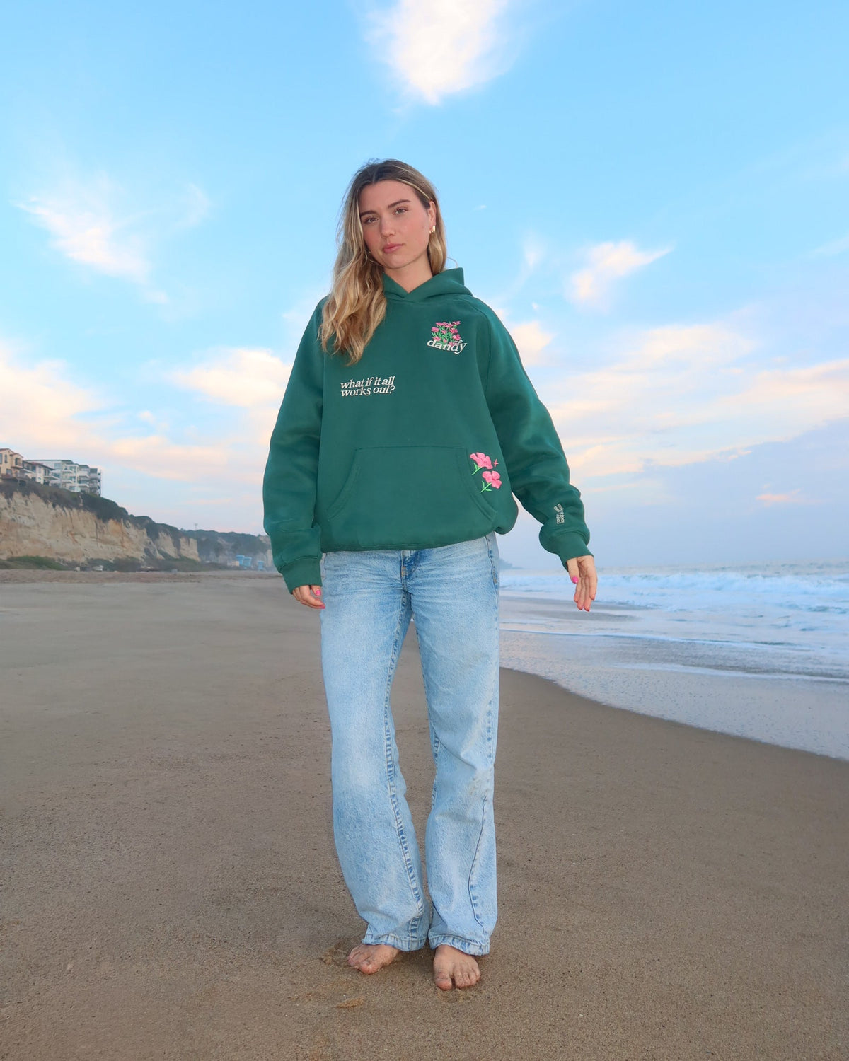 What If Oversized Lux Hoodie in Green