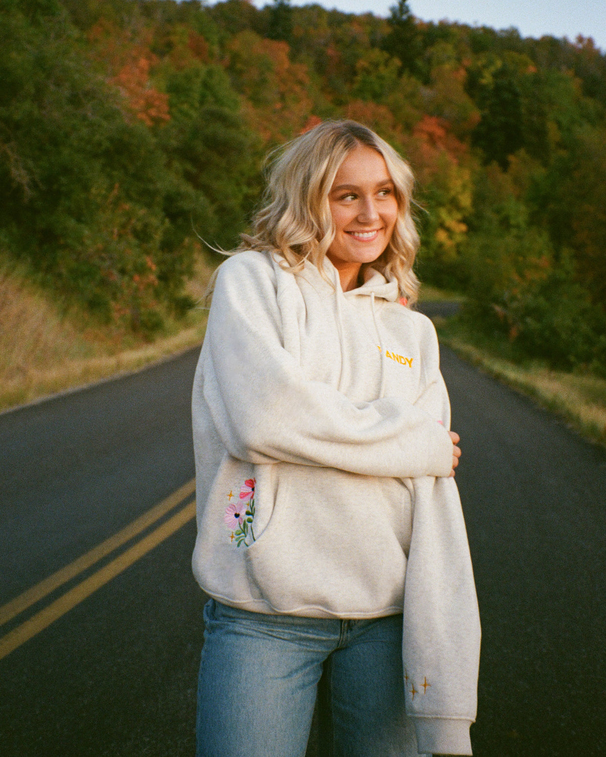Gift Giving Oversized Lux Hoodie in Heather Gray