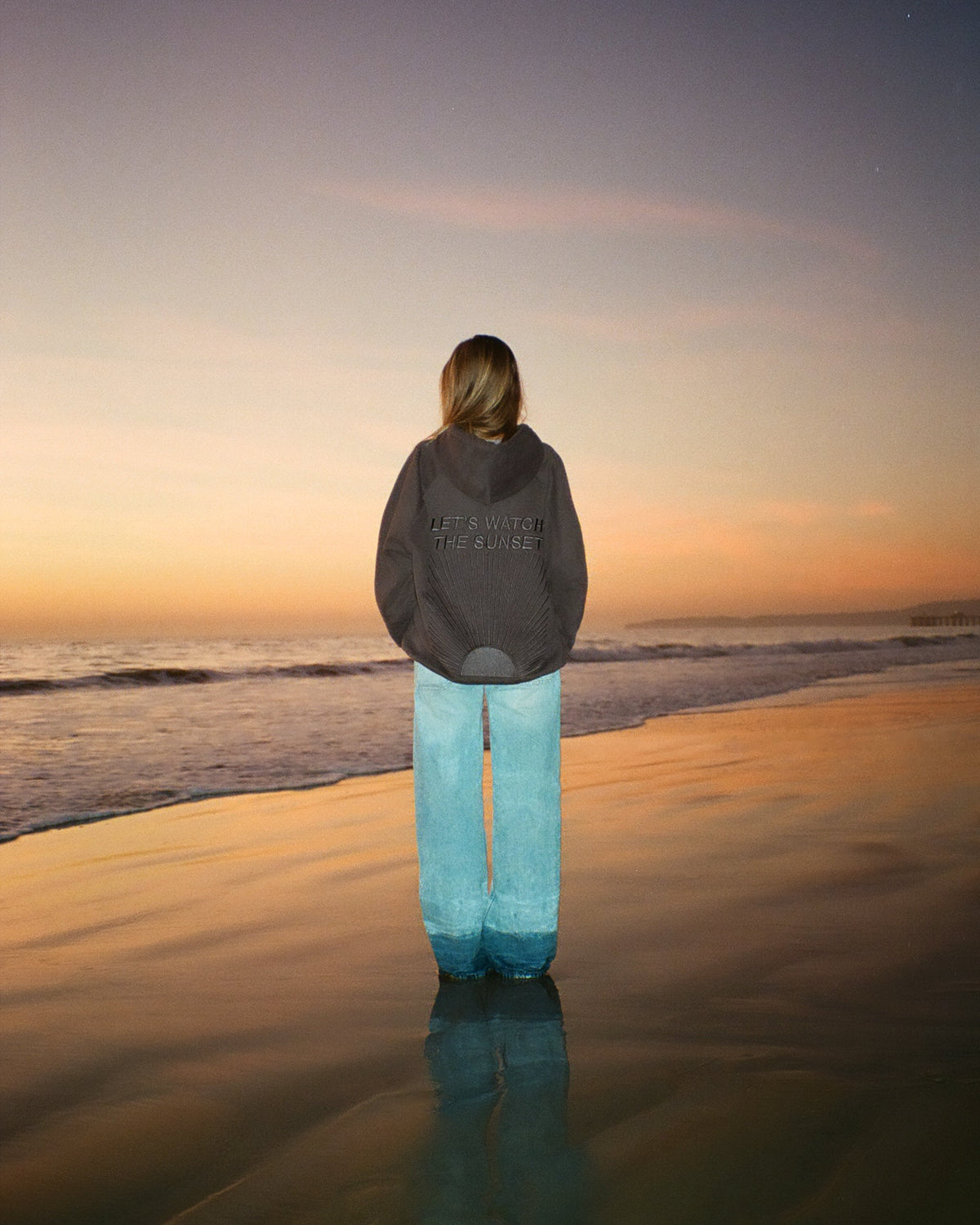Yin+Yang Lets Watch the Sunset Oversized Lux Hoodie
