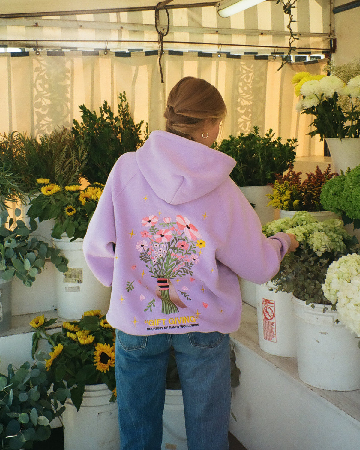 Gift Giving Oversized Lux Hoodie in Lavender