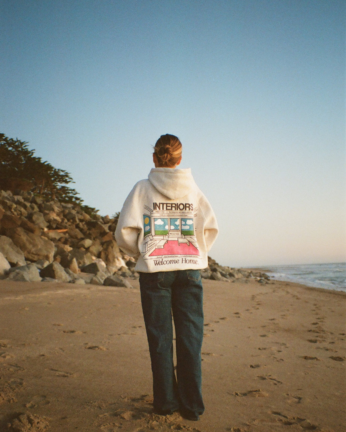 Interiors Oversized Lux Hoodie in Heather Gray