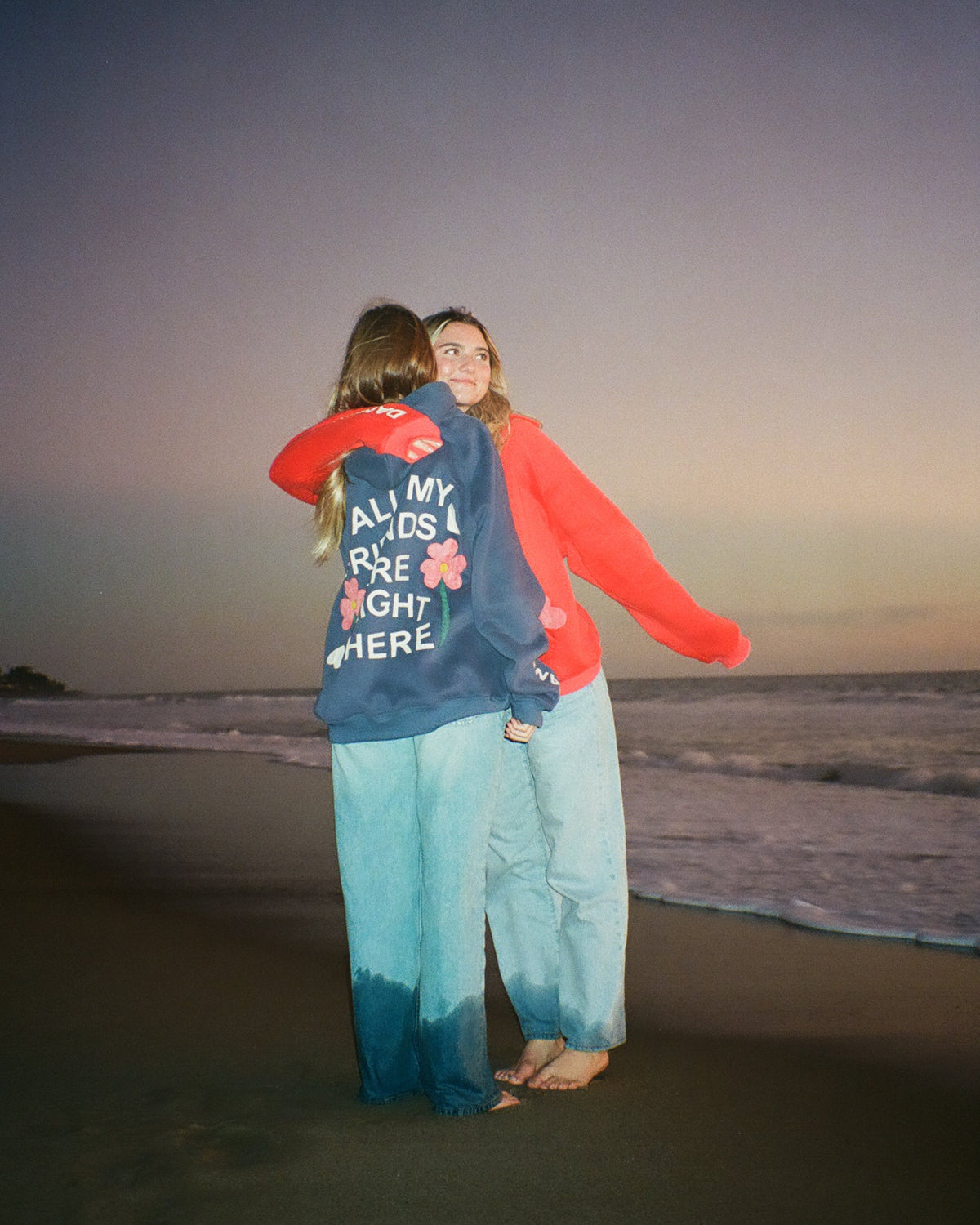All my Friends Oversized Lux Hoodie in Blue