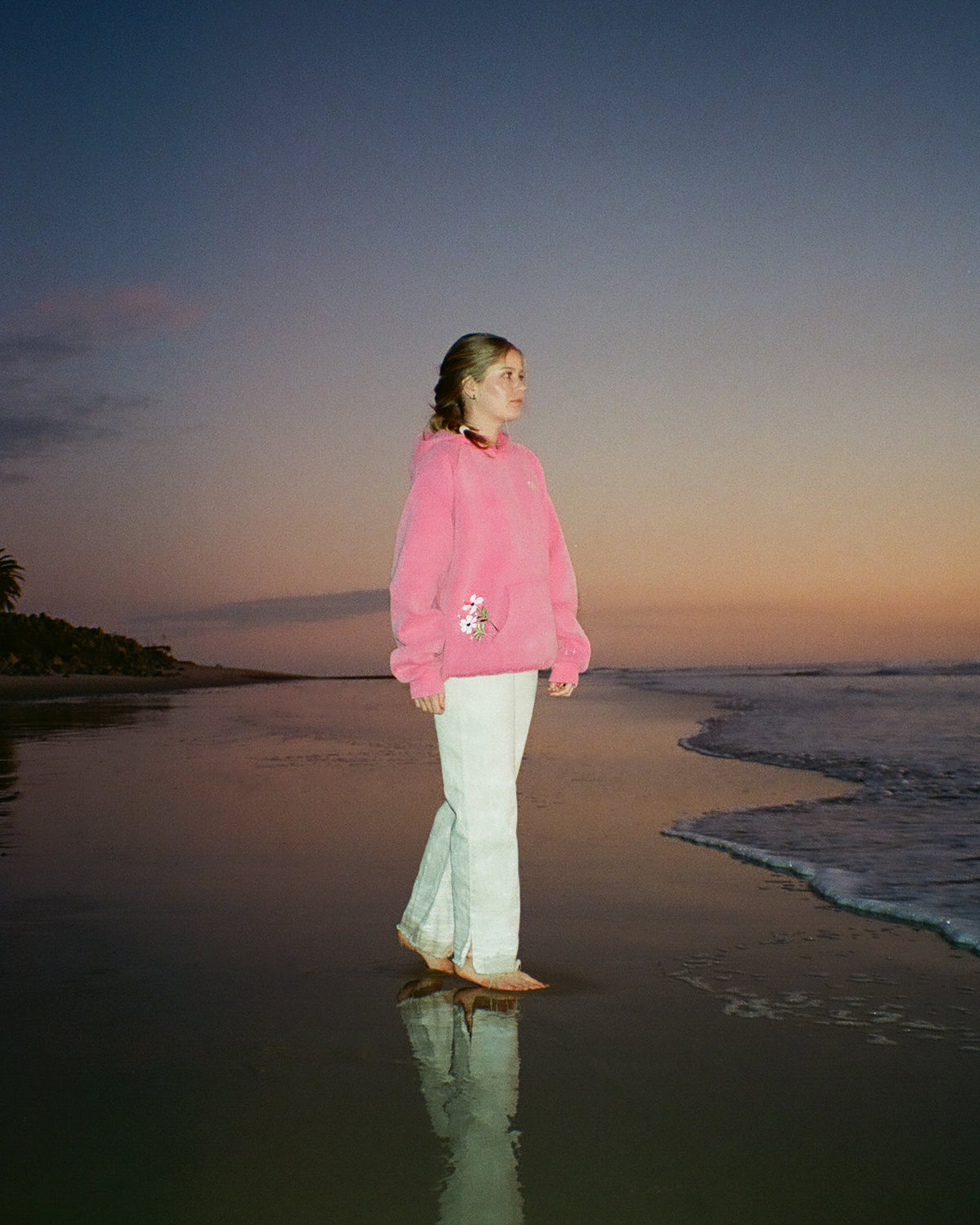 Gift Giving Oversized Lux Hoodie in Vintage Washed Pink