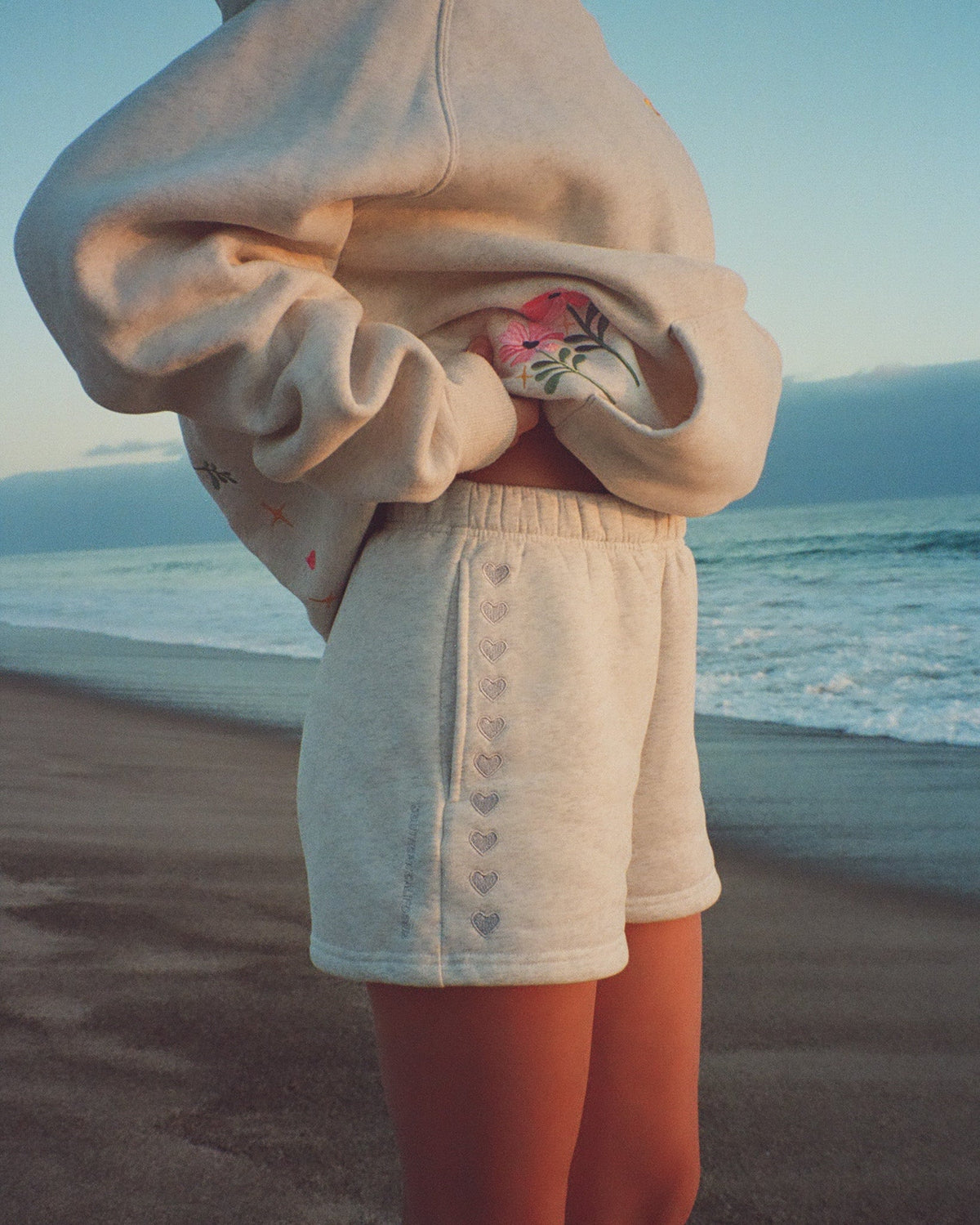 Lover Sweat Shorts in Heather Gray
