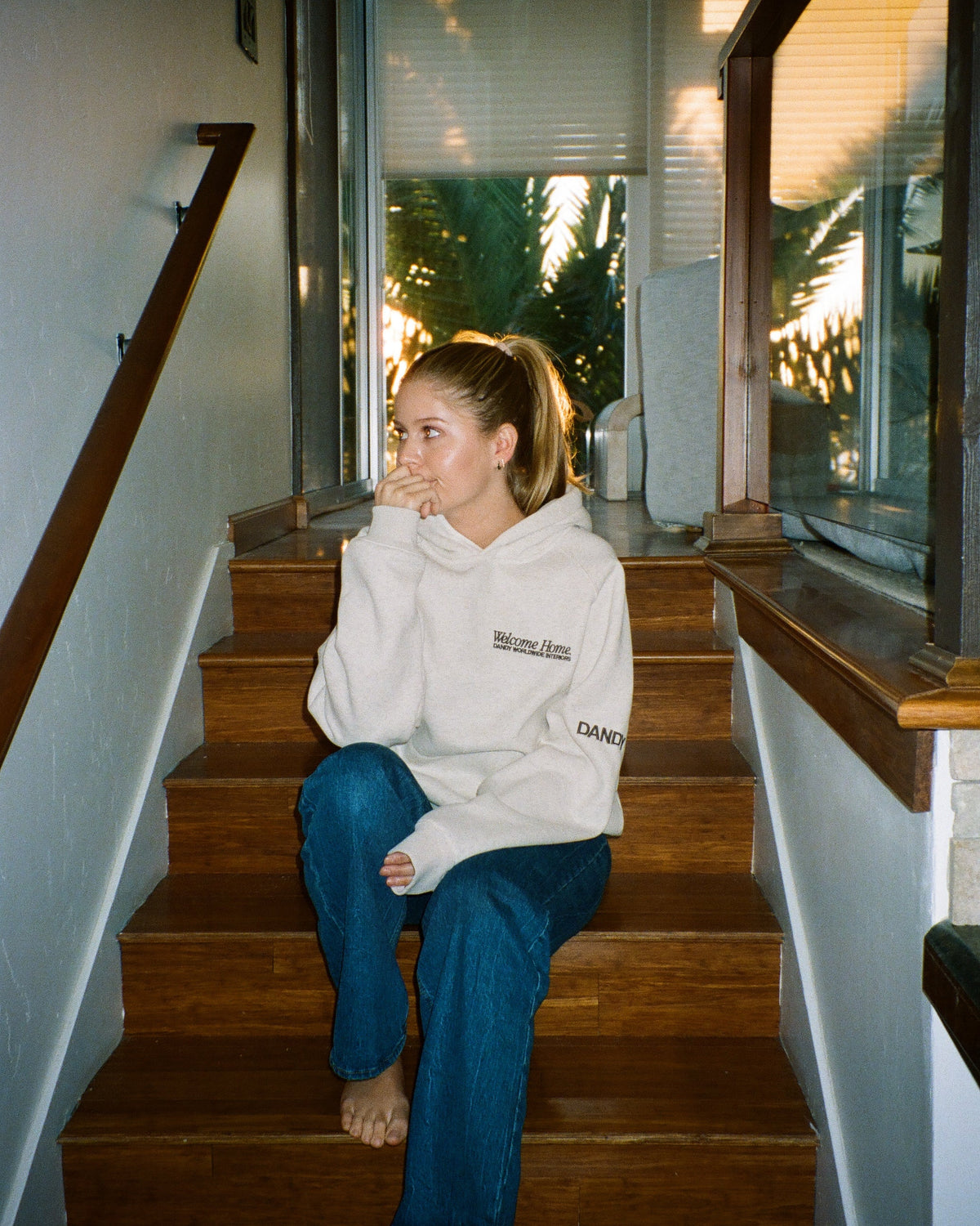 Interiors Oversized Lux Hoodie in Heather Gray
