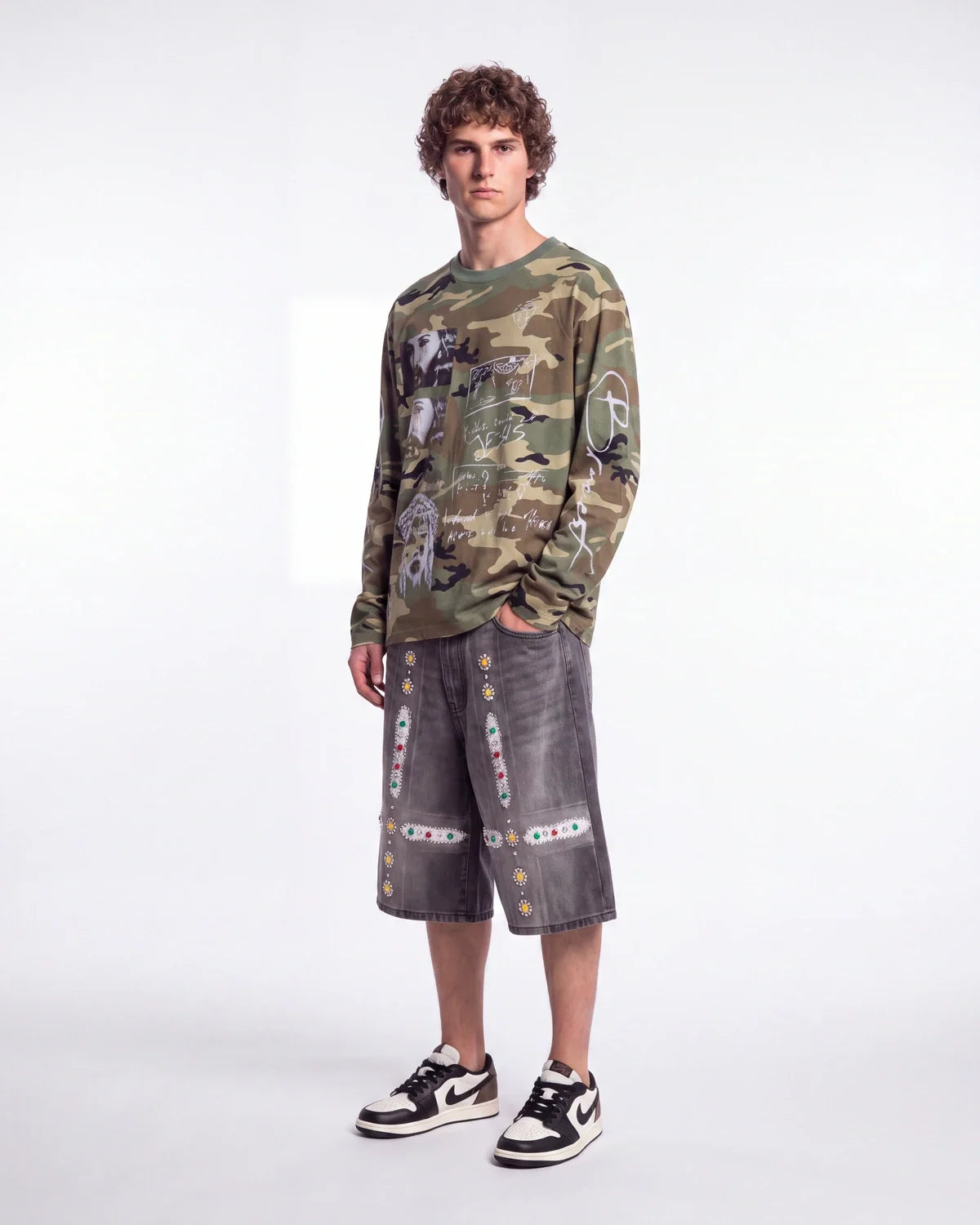 Bravest Studios Shepherd L/S Tee Camo Green