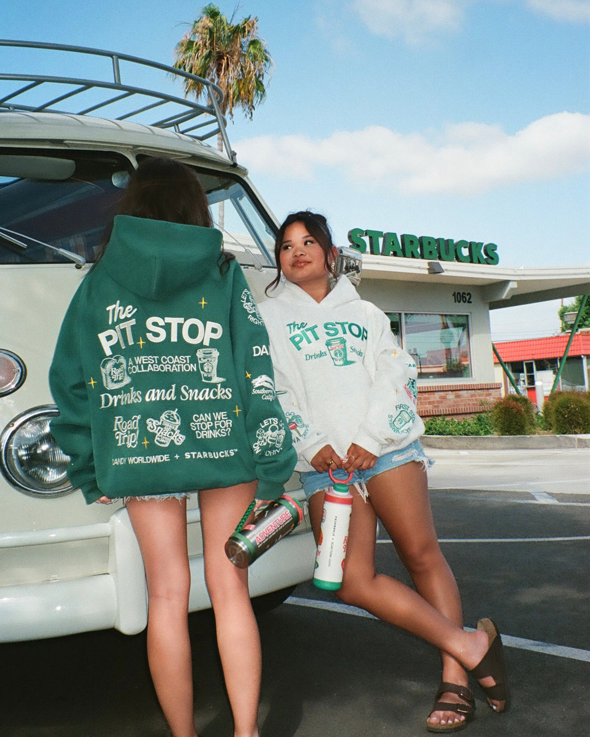 DANDY + STARBUCKS Pit Stop Hoodie in Green