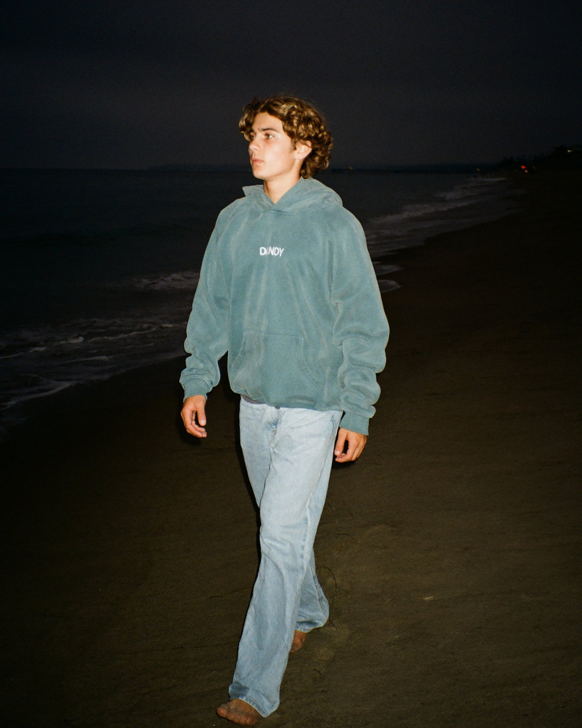 Lets Go On An Adventure Oversized Lux Hoodie in Pine Green
