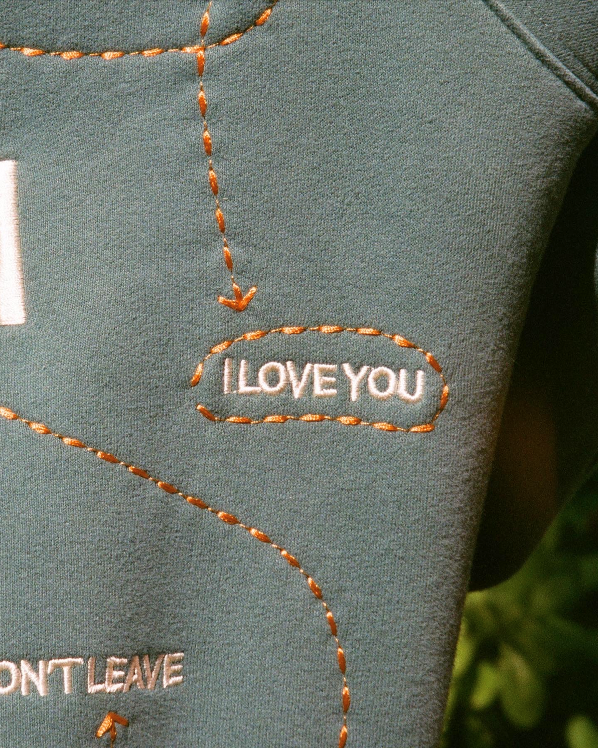Words of Affirmation Oversized Lux Hoodie in Green