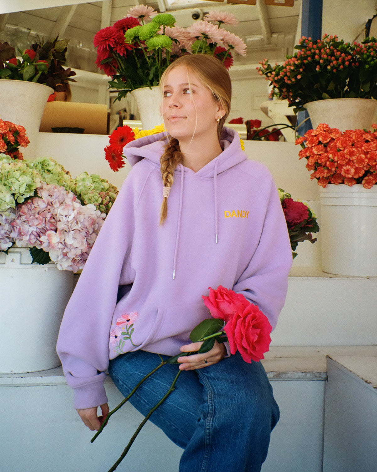 Gift Giving Oversized Lux Hoodie in Lavender