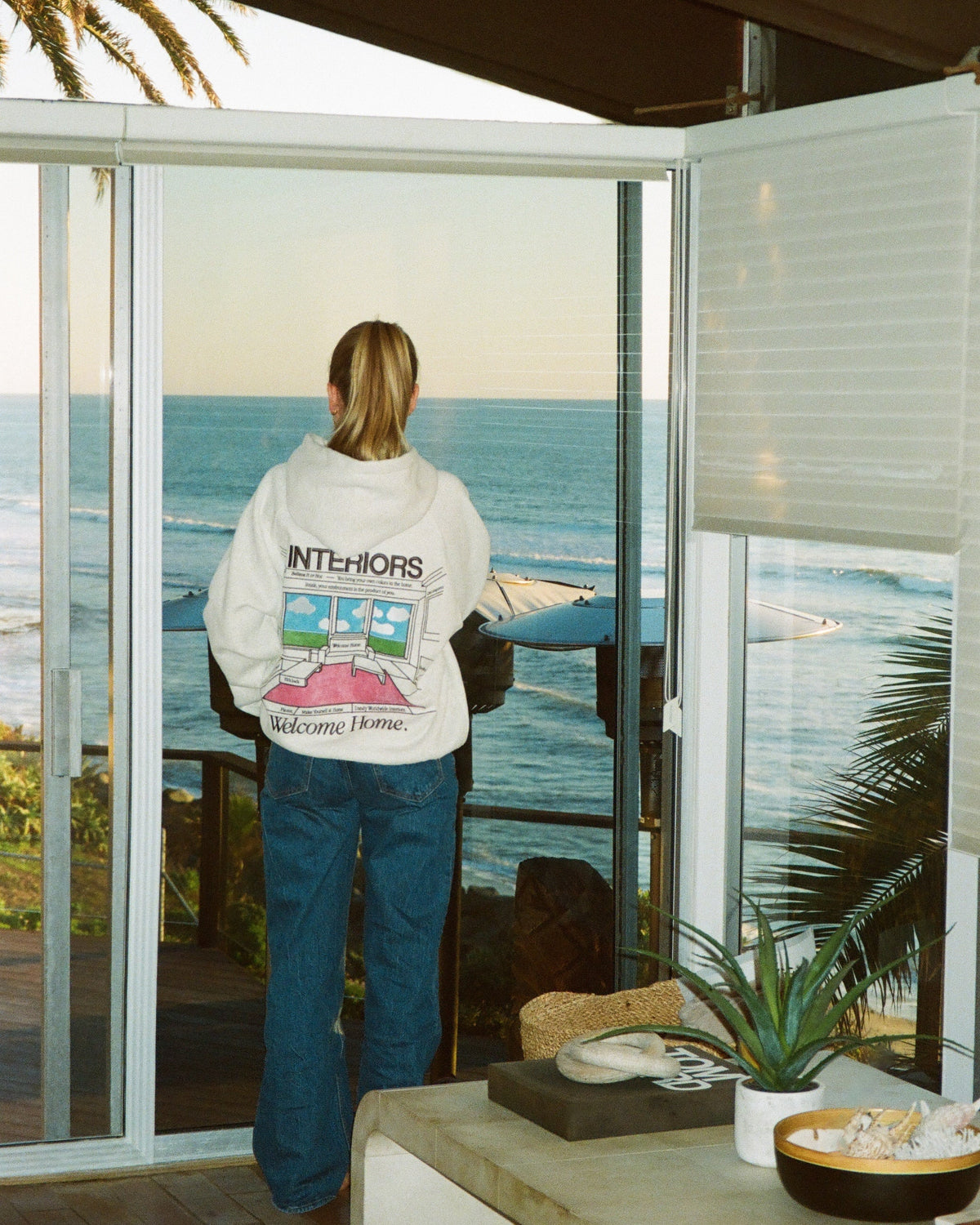 Interiors Oversized Lux Hoodie in Heather Gray