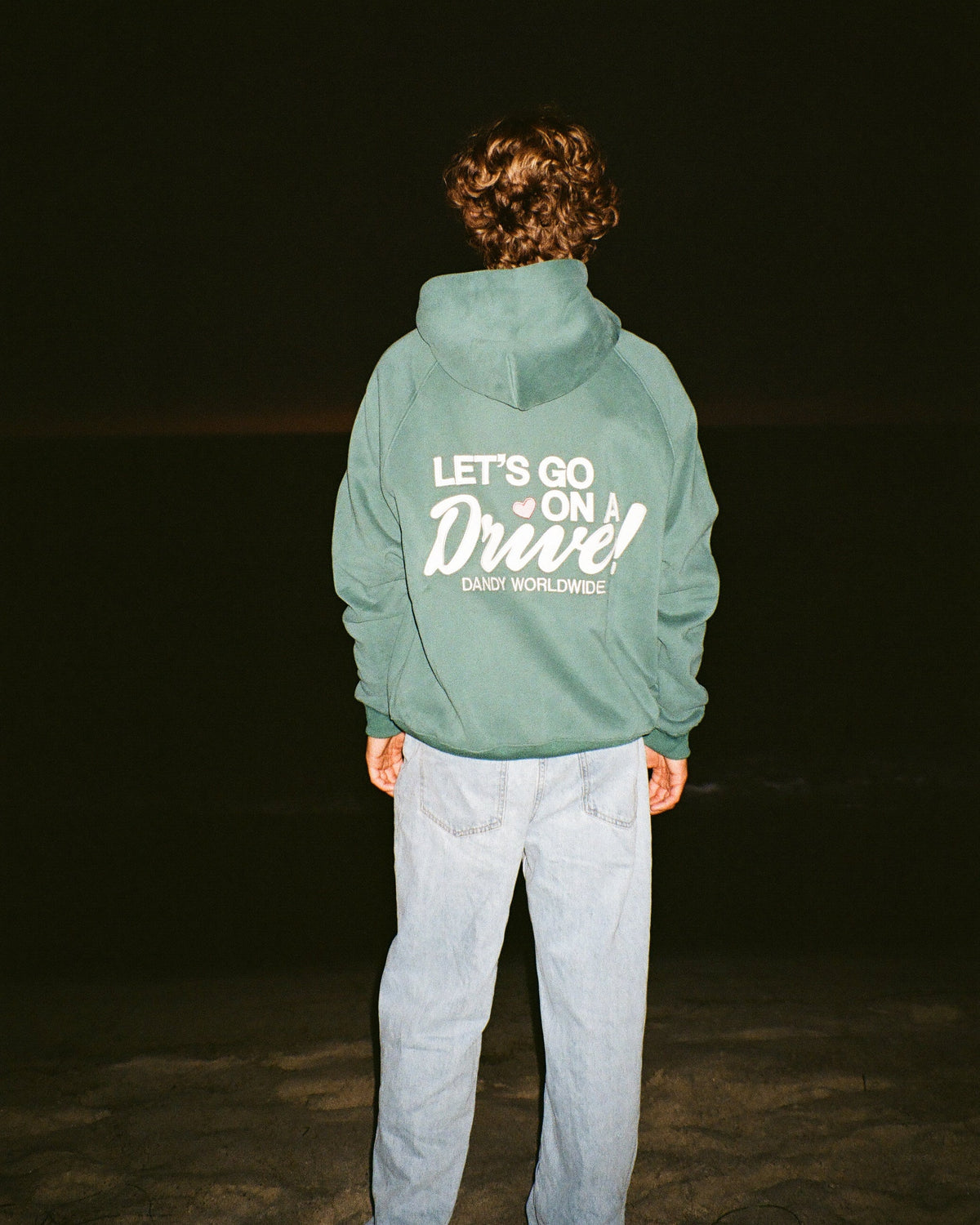 Lets Go on a Drive Oversized Lux Hoodie in Green