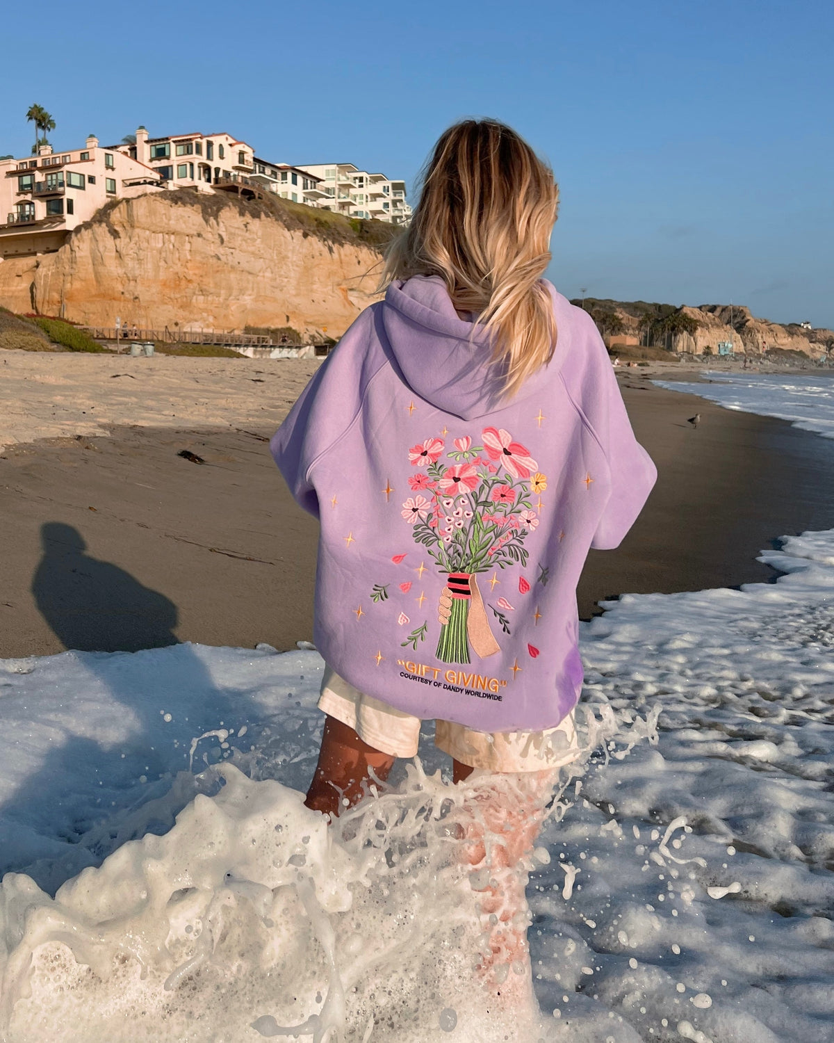 Gift Giving Oversized Lux Hoodie in Lavender