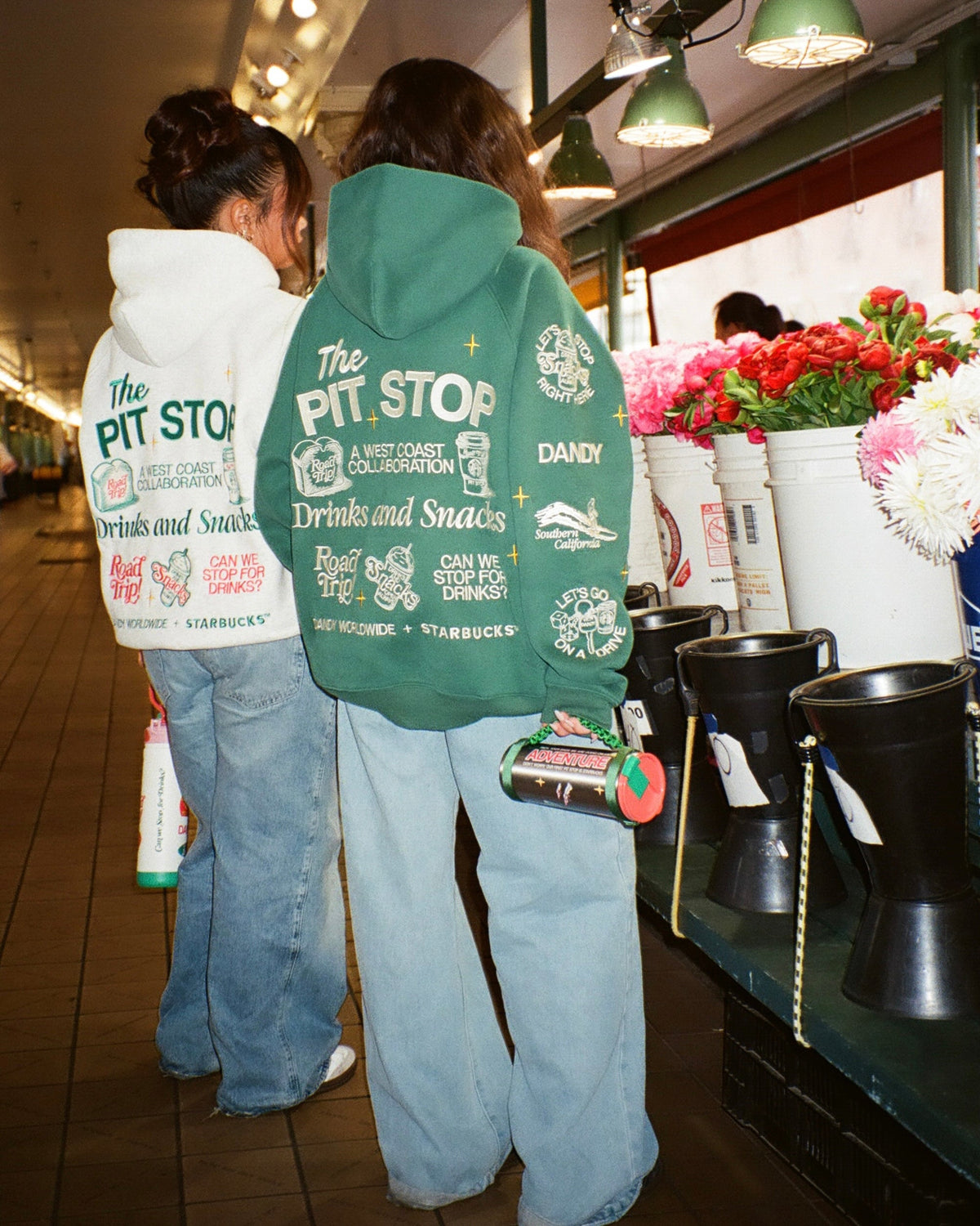 DANDY + STARBUCKS Pit Stop Hoodie in Green