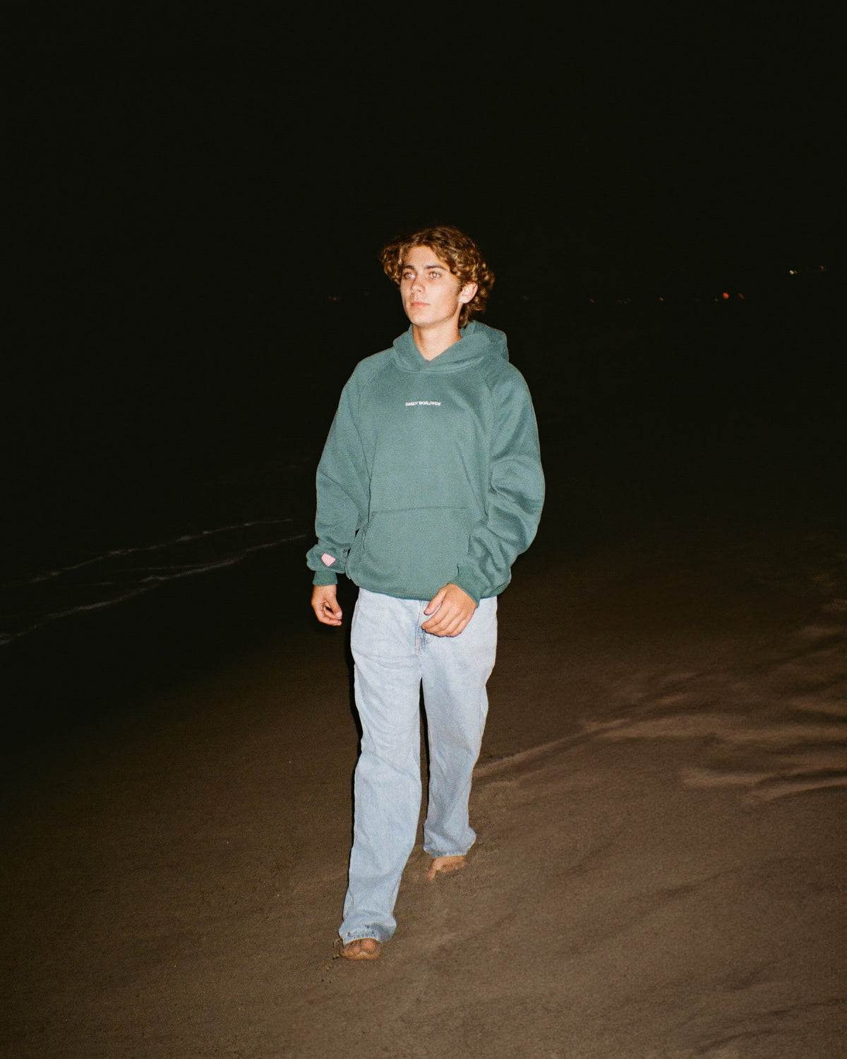Lets Go on a Drive Oversized Lux Hoodie in Green