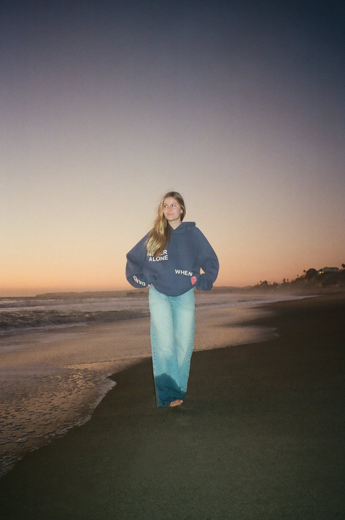 All my Friends Oversized Lux Hoodie in Blue