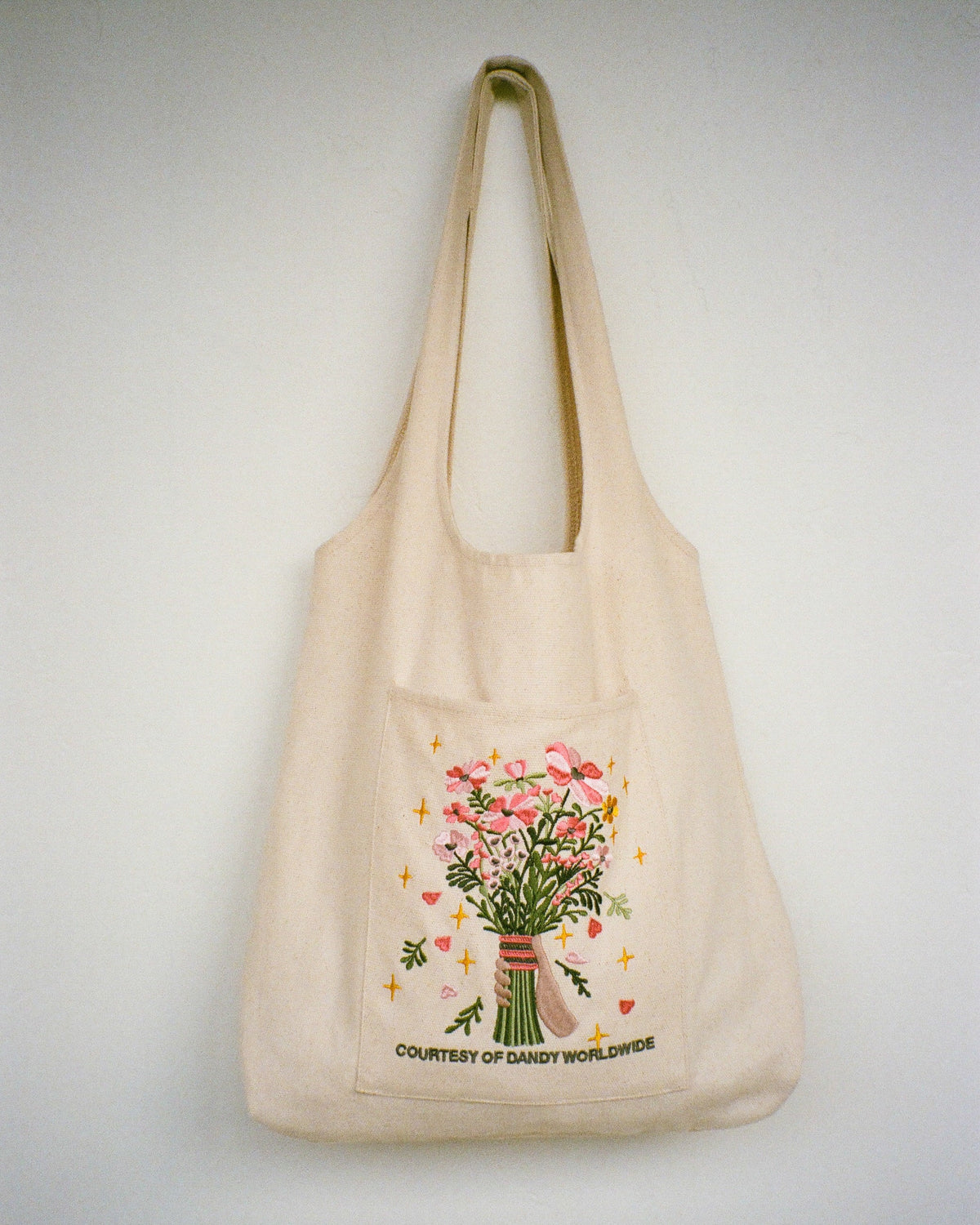 Gift Giving Embroidered Tote Bag