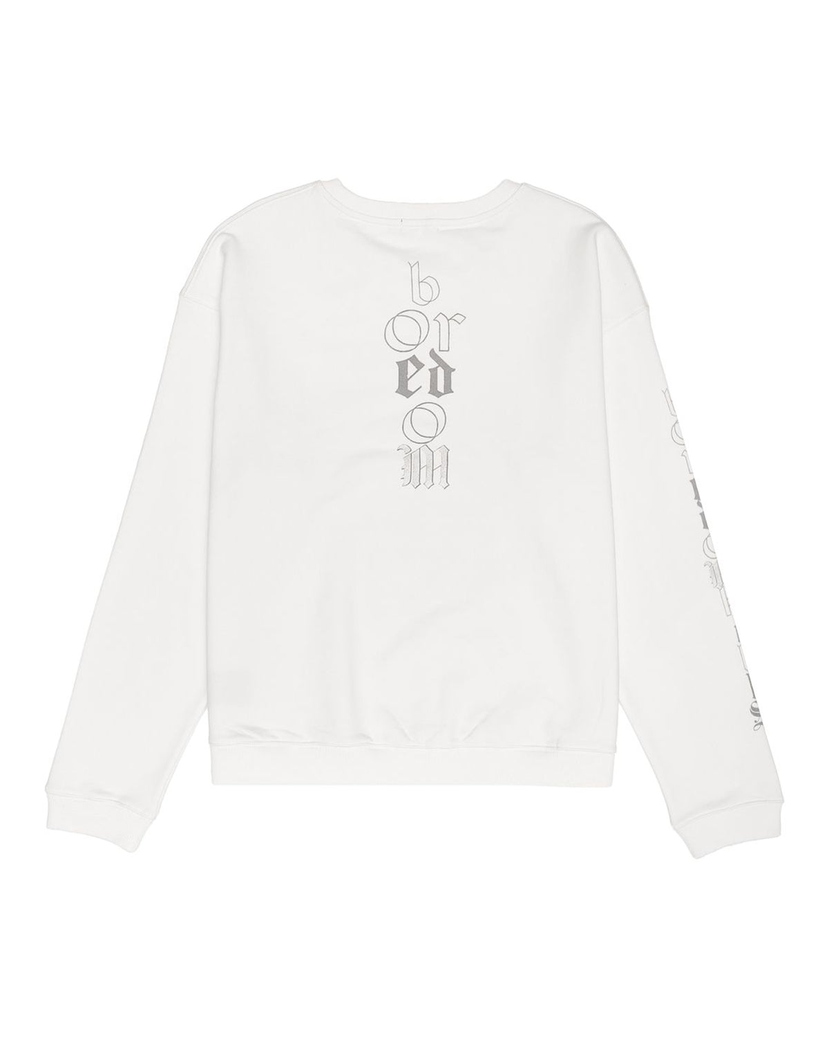 Boredom Kills Courtroom Crewneck White