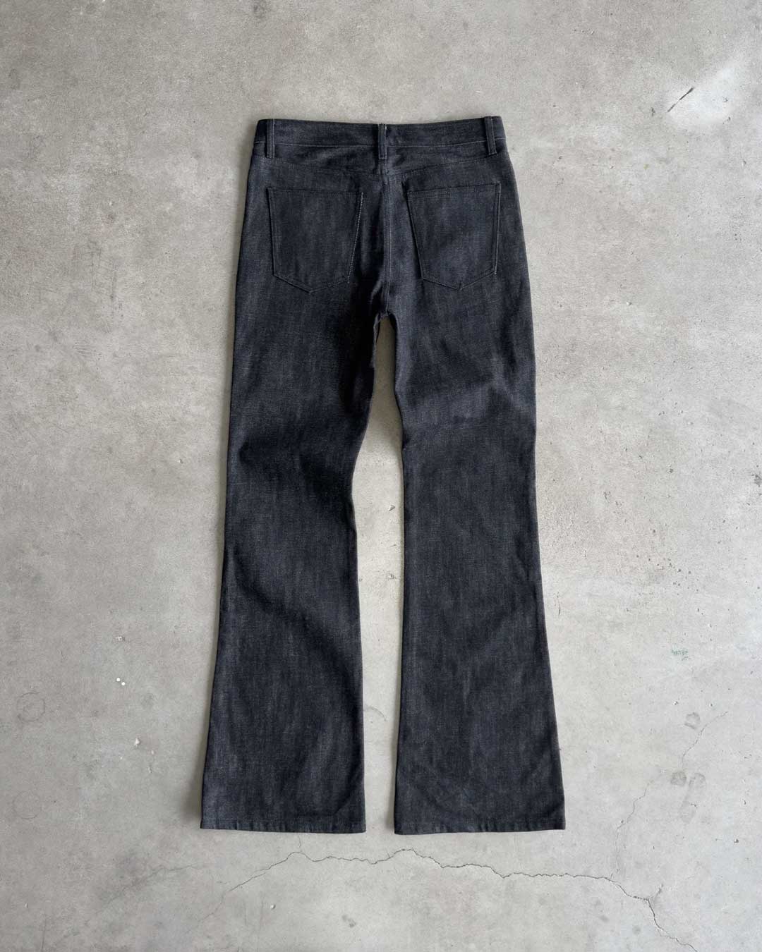 Bravest Studios Raw Flare Denim Black