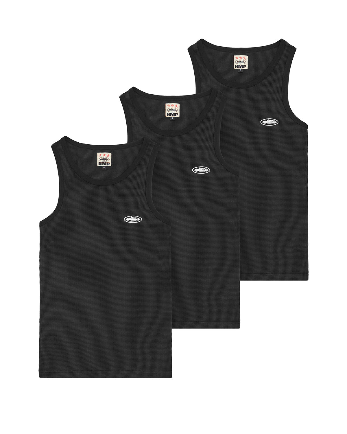 Corteiz HMP Classic Tank Top Black (3-Pack)