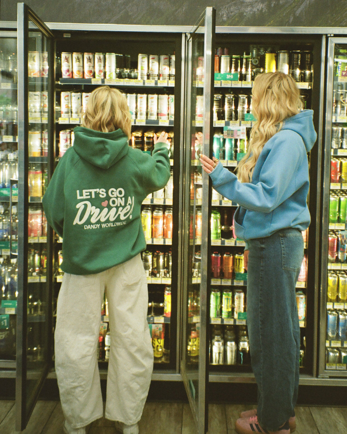Lets Go on a Drive Oversized Lux Hoodie in Green