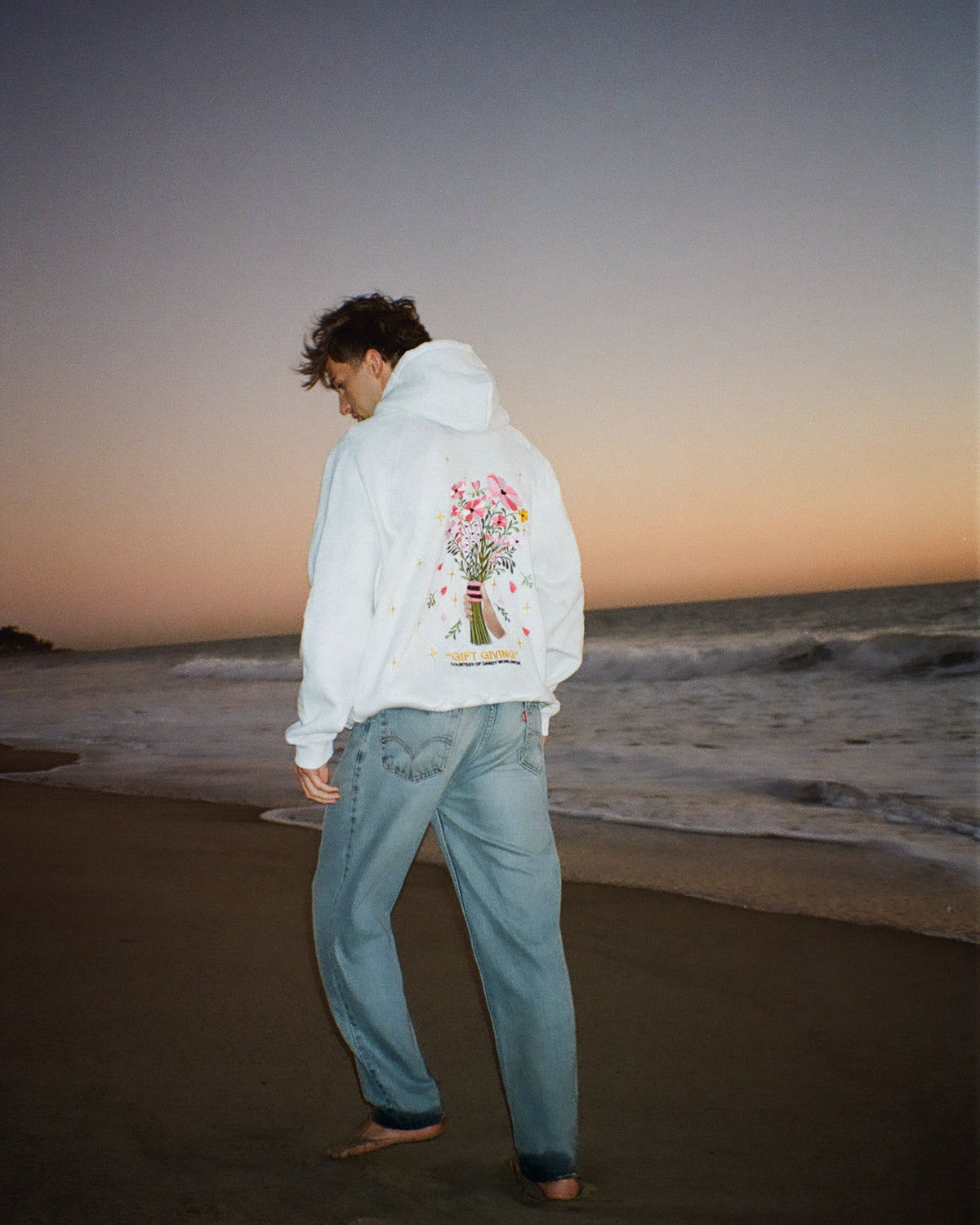 Gift Giving Oversized Lux Hoodie in Heather Gray