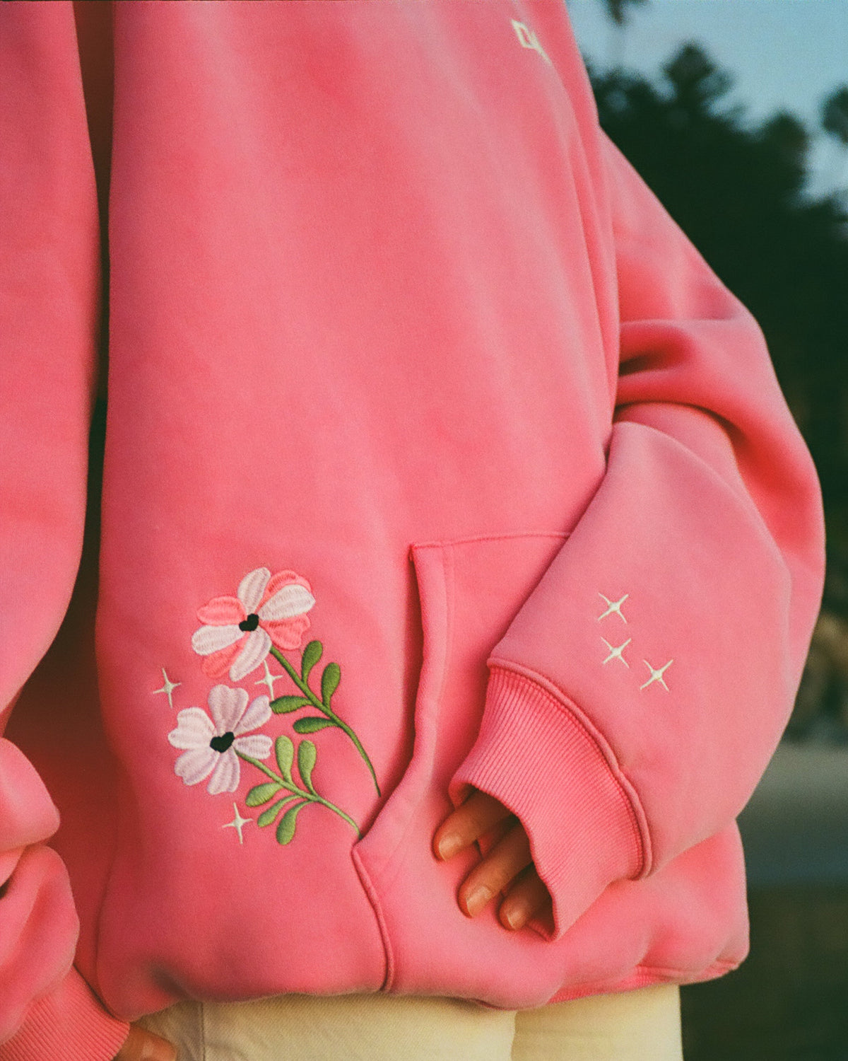 Gift Giving Oversized Lux Hoodie in Vintage Washed Pink