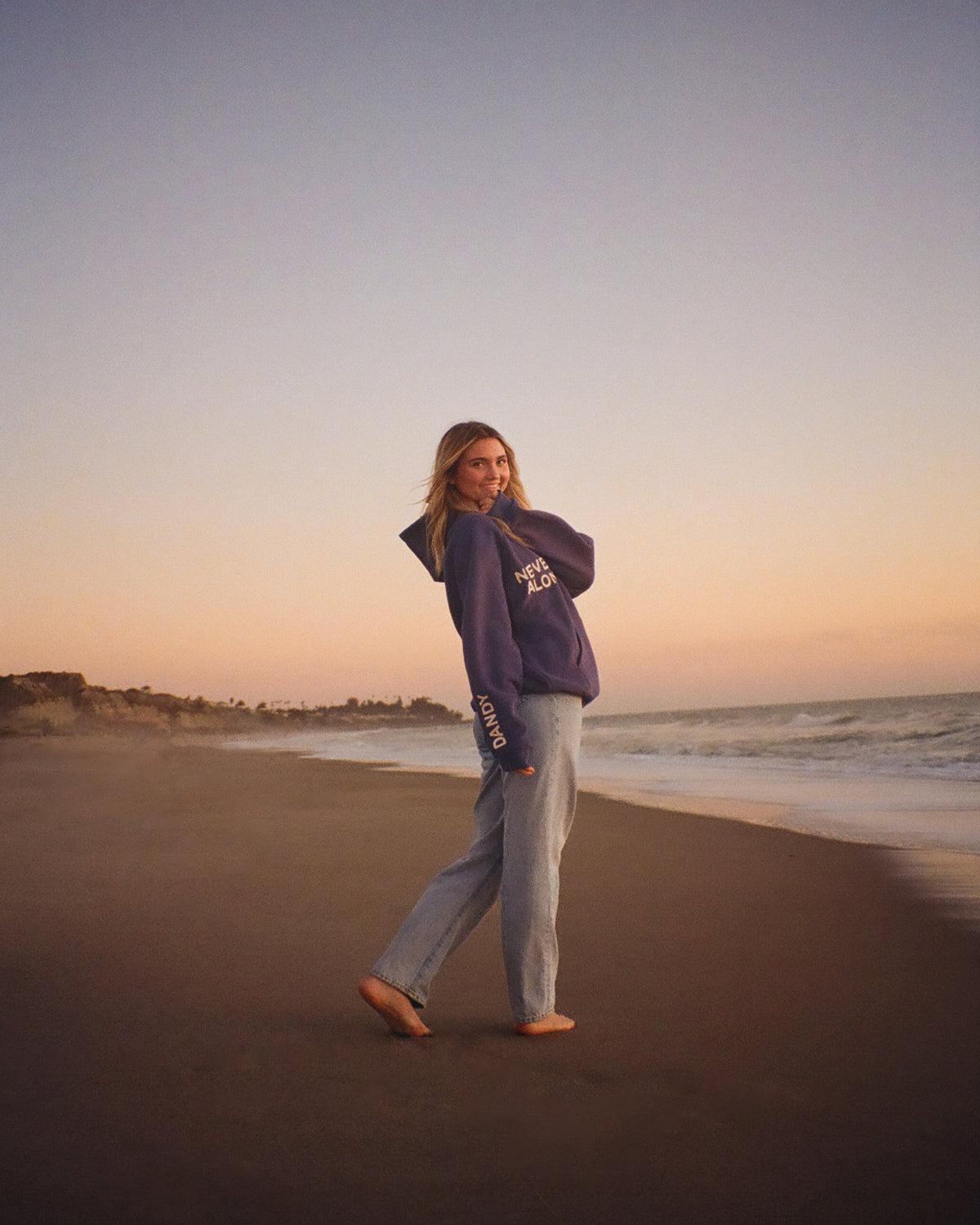 All my Friends Oversized Lux Hoodie in Blue