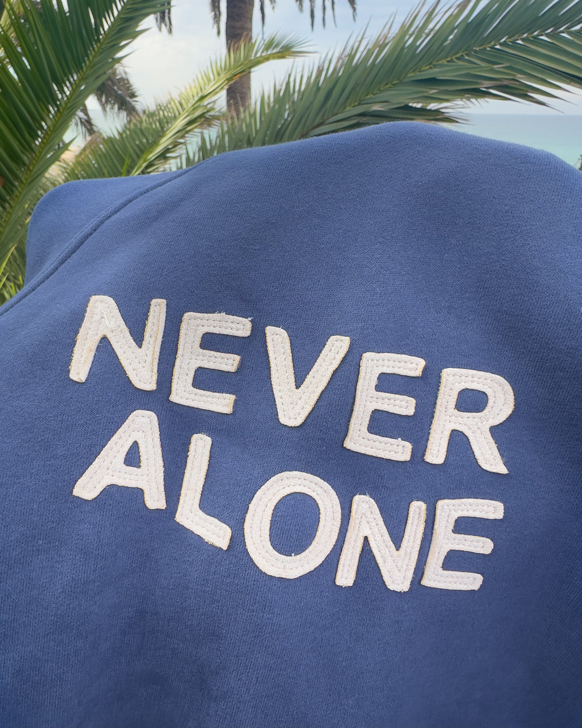 All my Friends Oversized Lux Hoodie in Blue