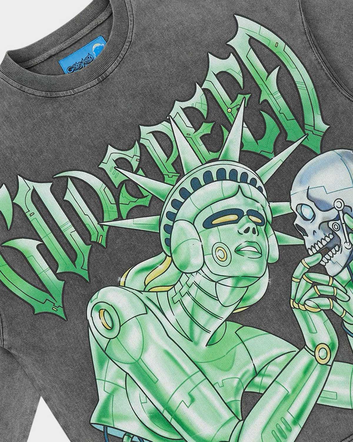 Godspeed Freedom Protocol NG L/S Tee Grey