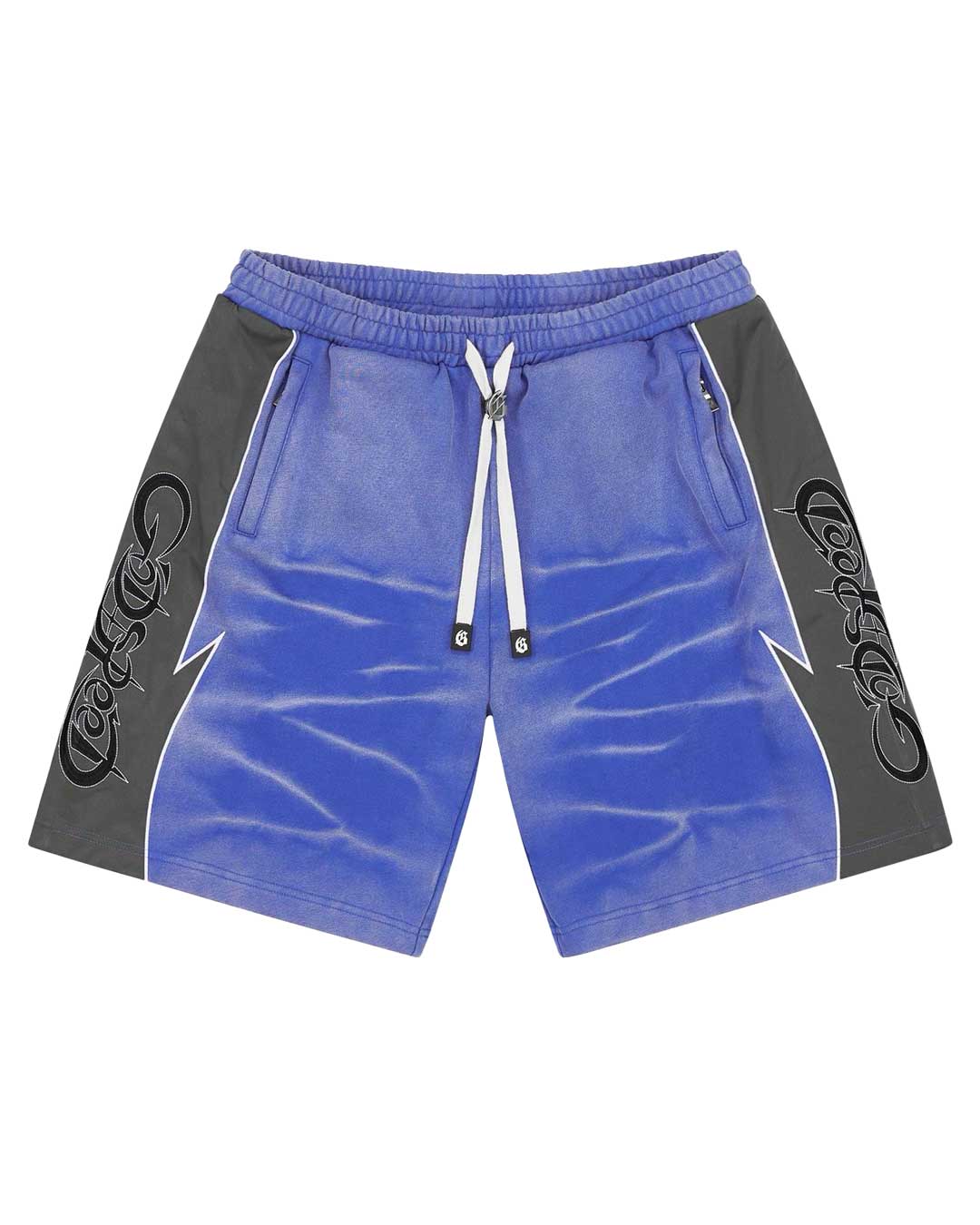 Godspeed Halftime Shorts V2 Blue Acid Wash