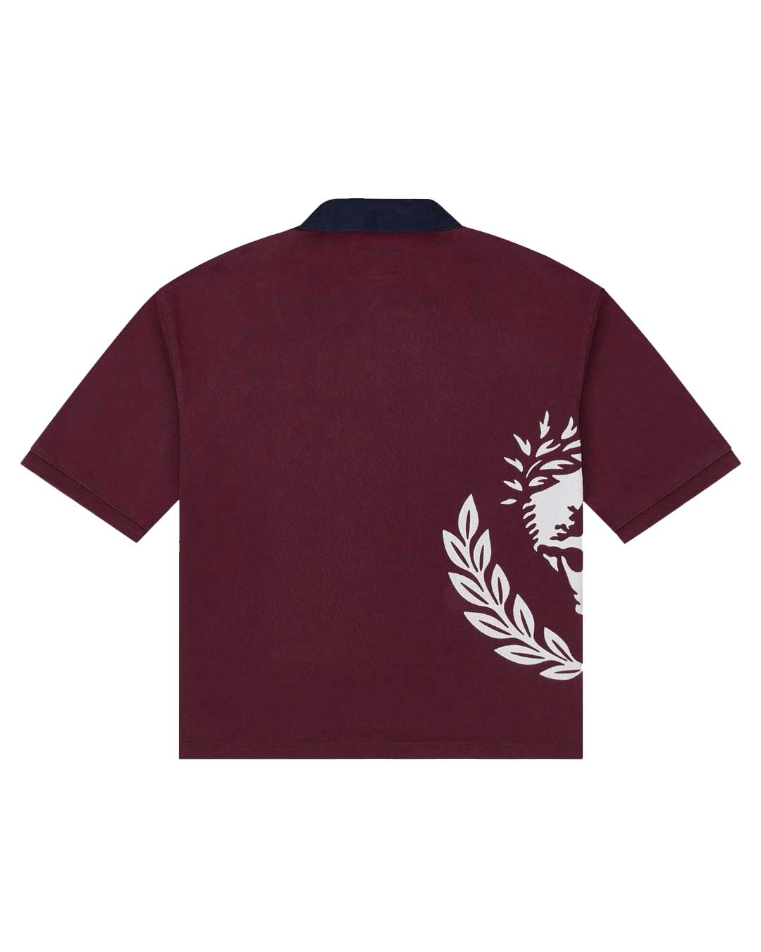 Godspeed Oversized Victor Crest Polo Burgundy/Navy