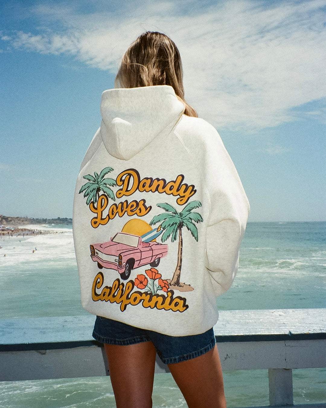 California Oversized Lux Hoodie in Heather Grey